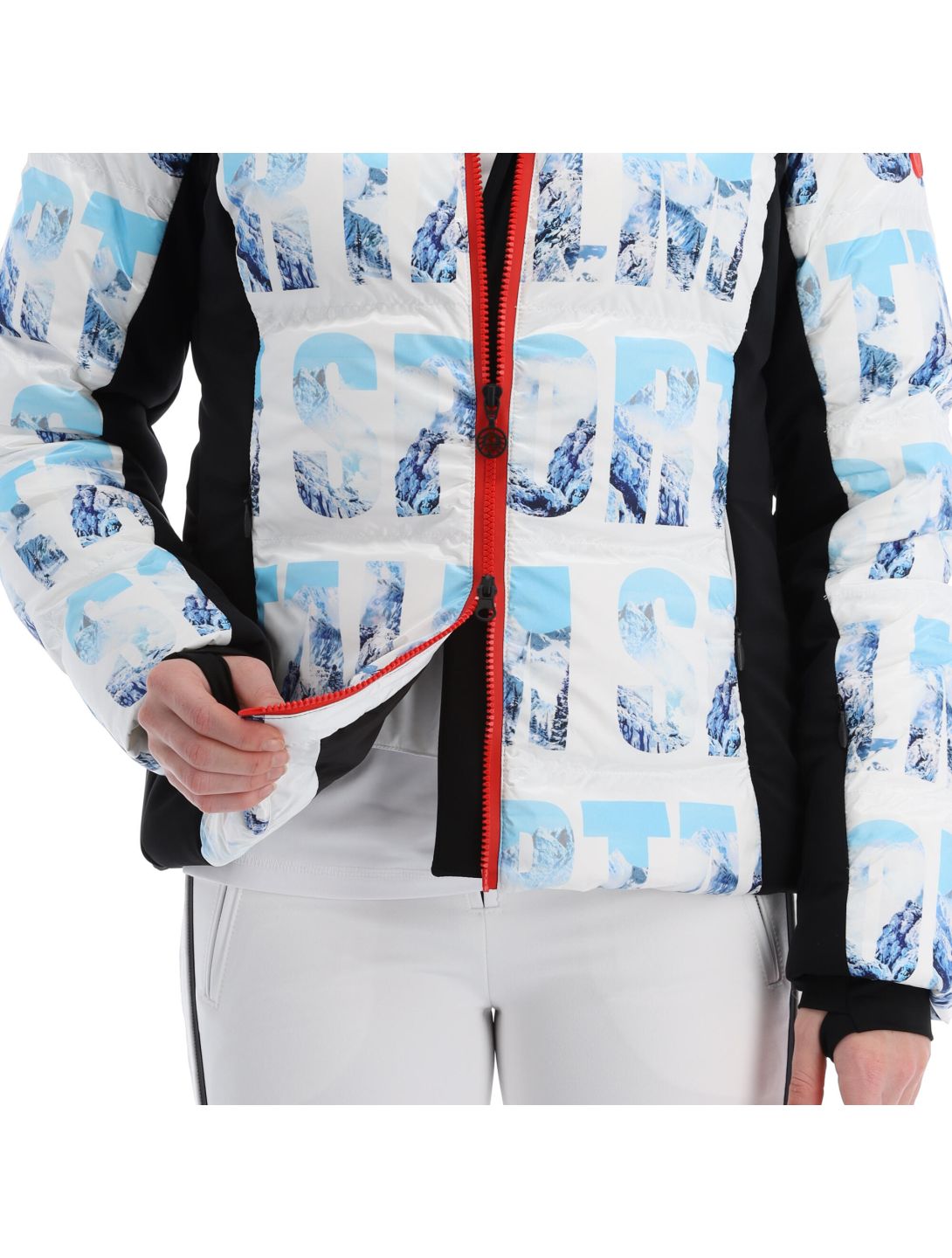 Sportalm Kitzbühel, 9820503185 veste de ski femmes optical blanc 