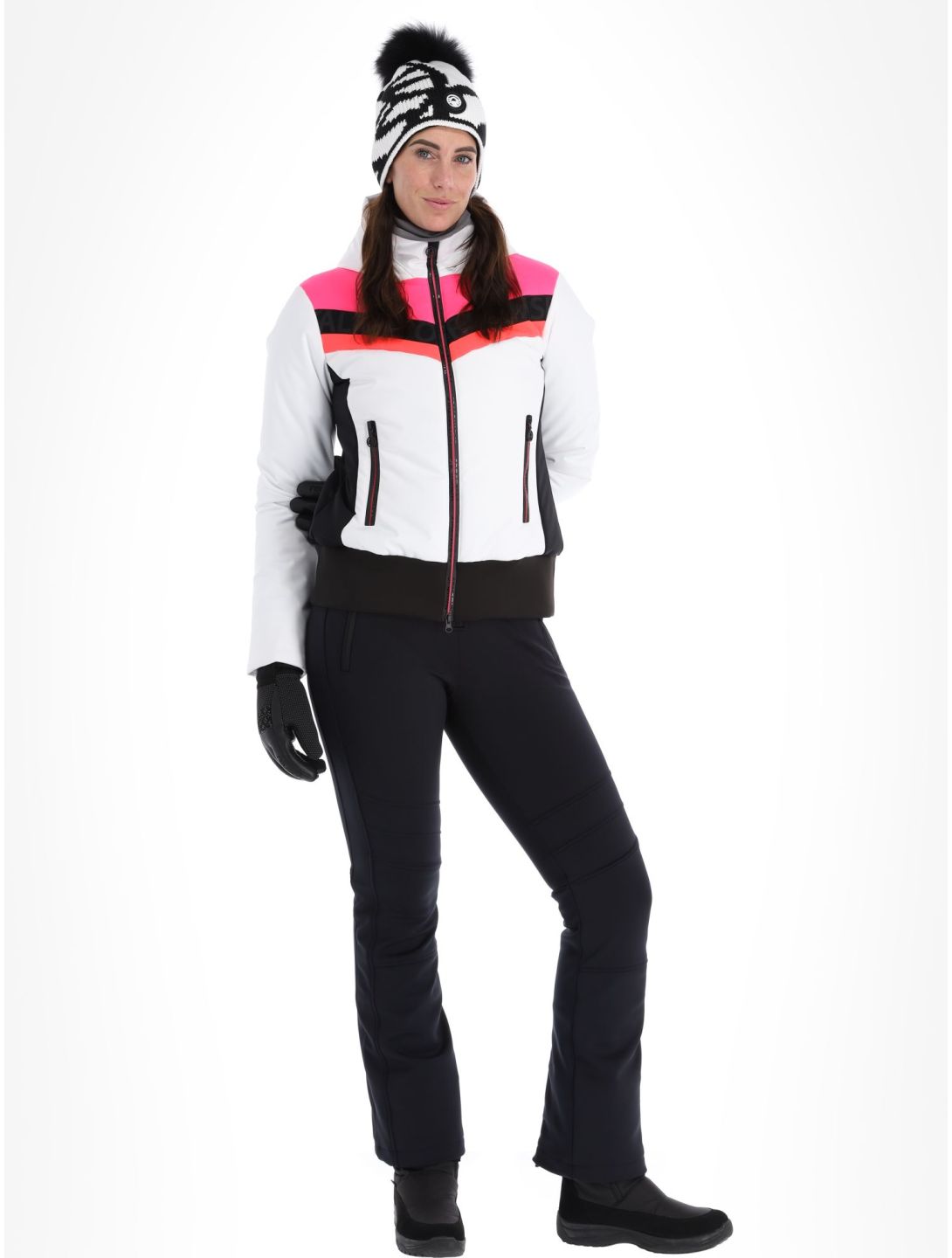 Sportalm Kitzbühel, Anniston m.Kap.o.P. veste de ski femmes Optical white blanc 