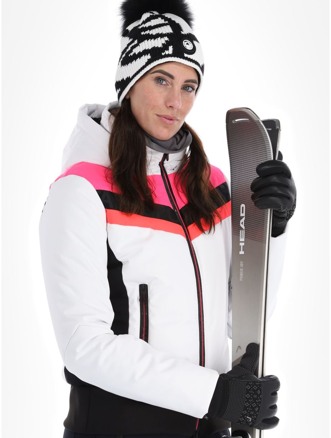 Sportalm Kitzbühel, Anniston m.Kap.o.P. veste de ski femmes Optical white blanc 