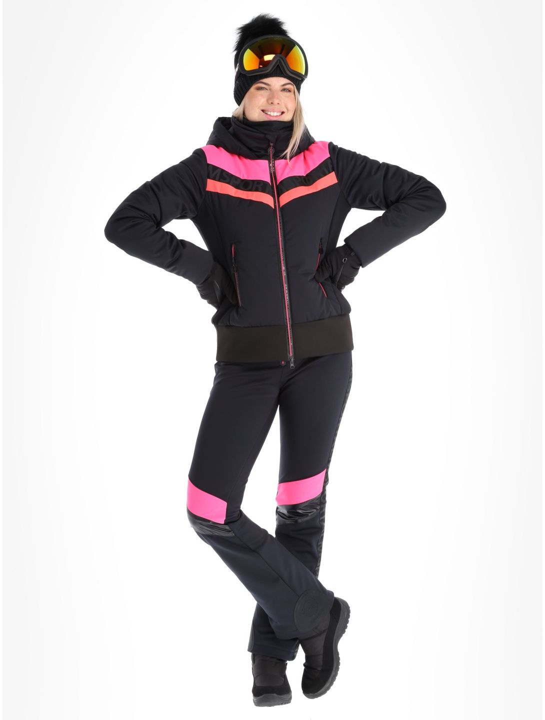 Sportalm Kitzbühel, Anniston m.Kap.o.P. veste de ski femmes Black noir 