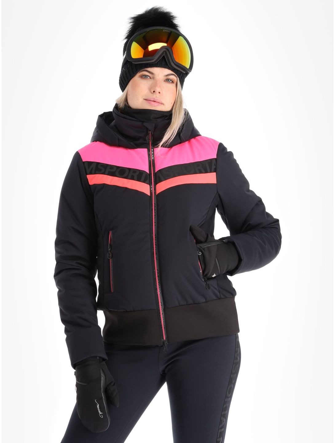 Sportalm Kitzbühel, Anniston m.Kap.o.P. veste de ski femmes Black noir 