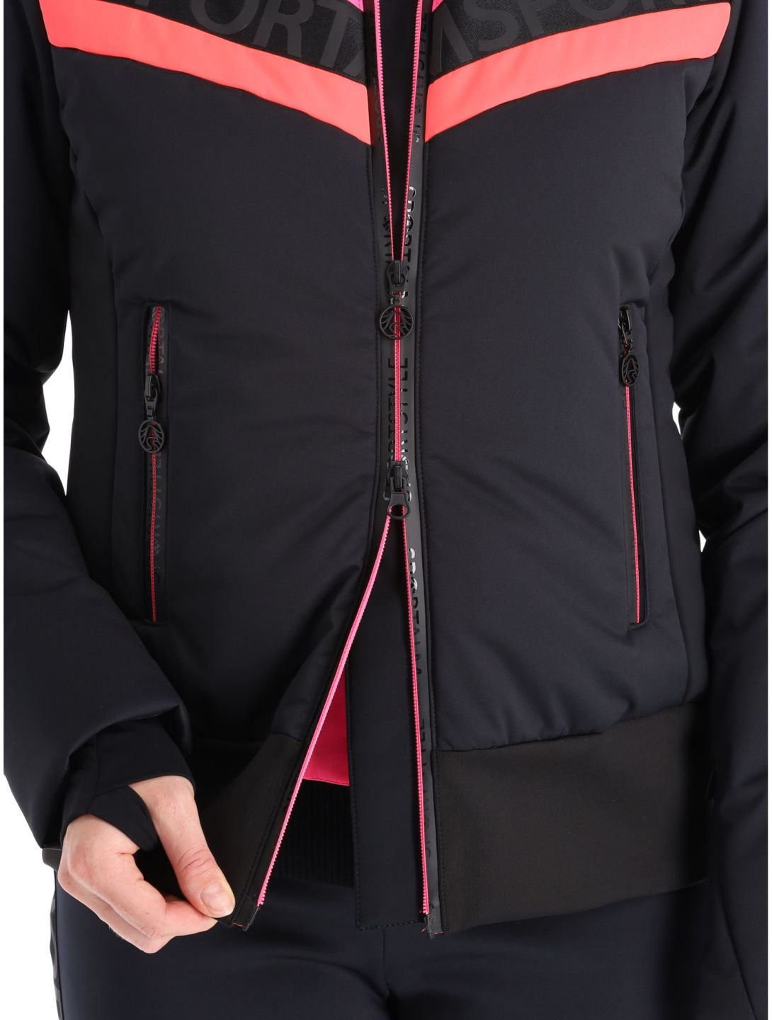 Sportalm Kitzbühel, Anniston m.Kap.o.P. veste de ski femmes Black noir 