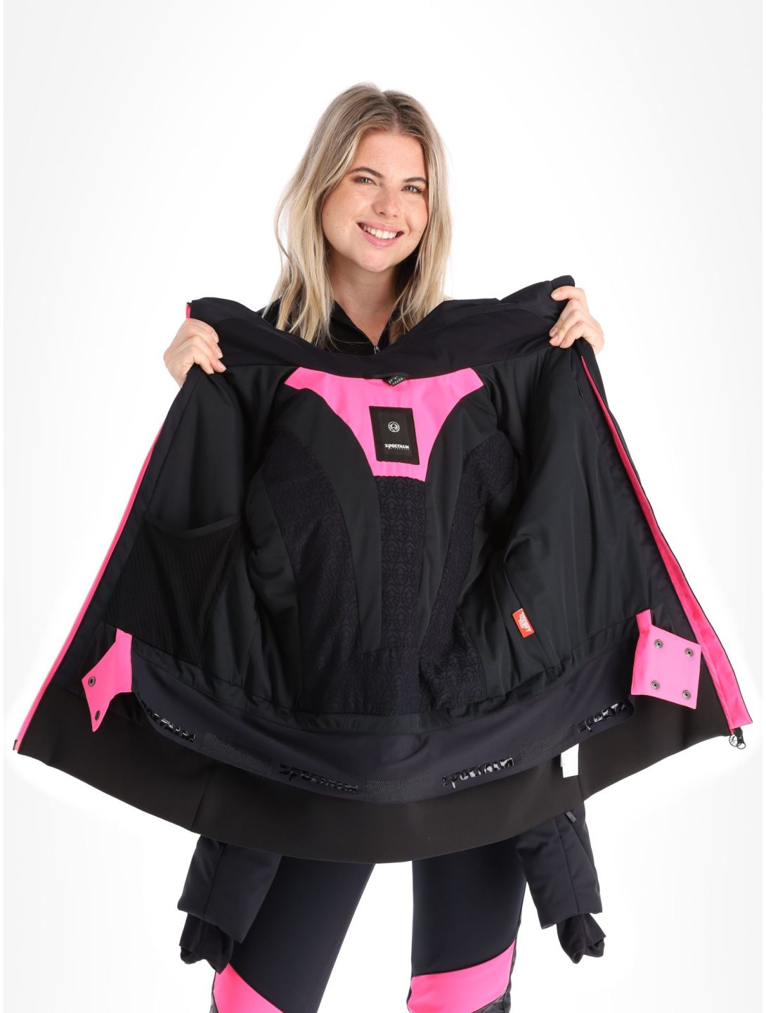 Sportalm Kitzbühel, Anniston m.Kap.o.P. veste de ski femmes Black noir 