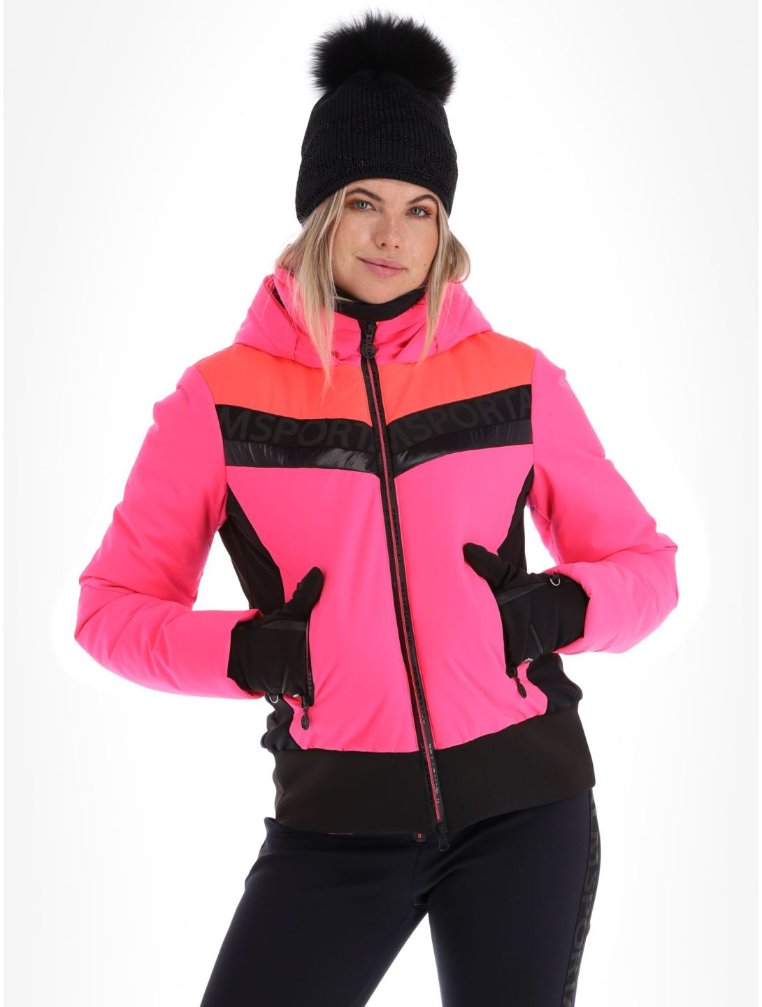 Sportalm Kitzbühel, Anniston m.Kap.o.P. veste de ski femmes Pink Glow rose 