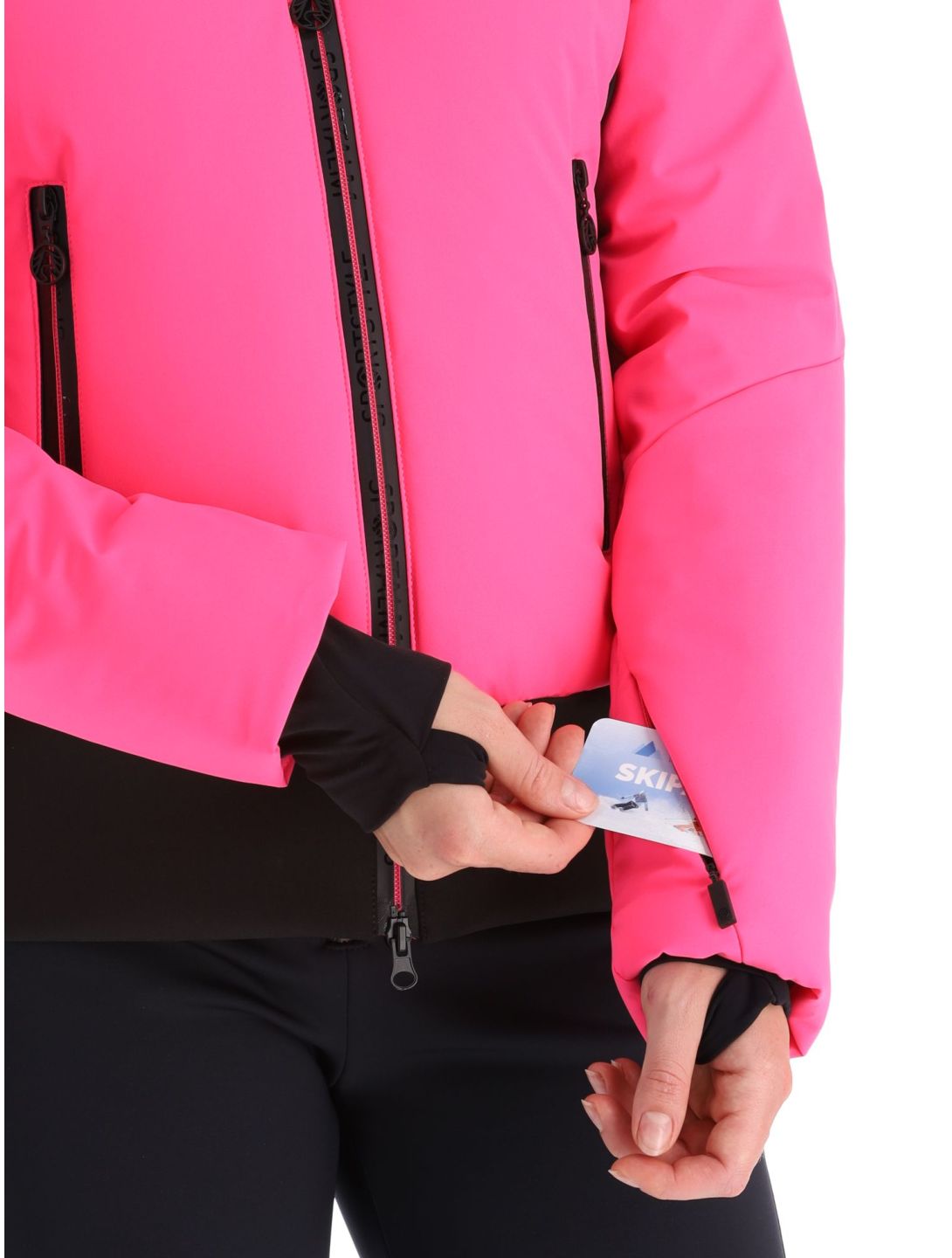 Sportalm Kitzbühel, Anniston m.Kap.o.P. veste de ski femmes Pink Glow rose 