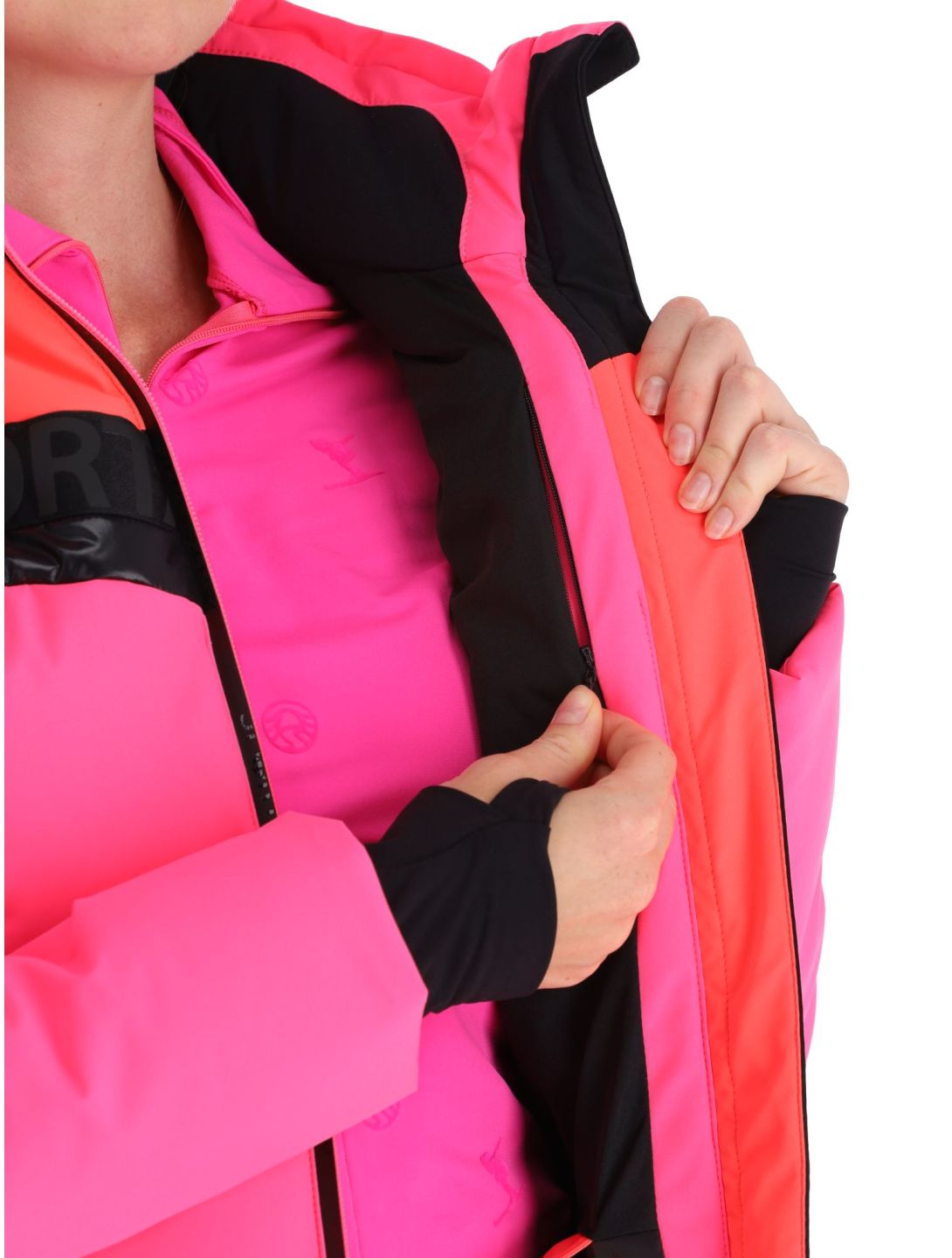 Sportalm Kitzbühel, Anniston m.Kap.o.P. veste de ski femmes Pink Glow rose 