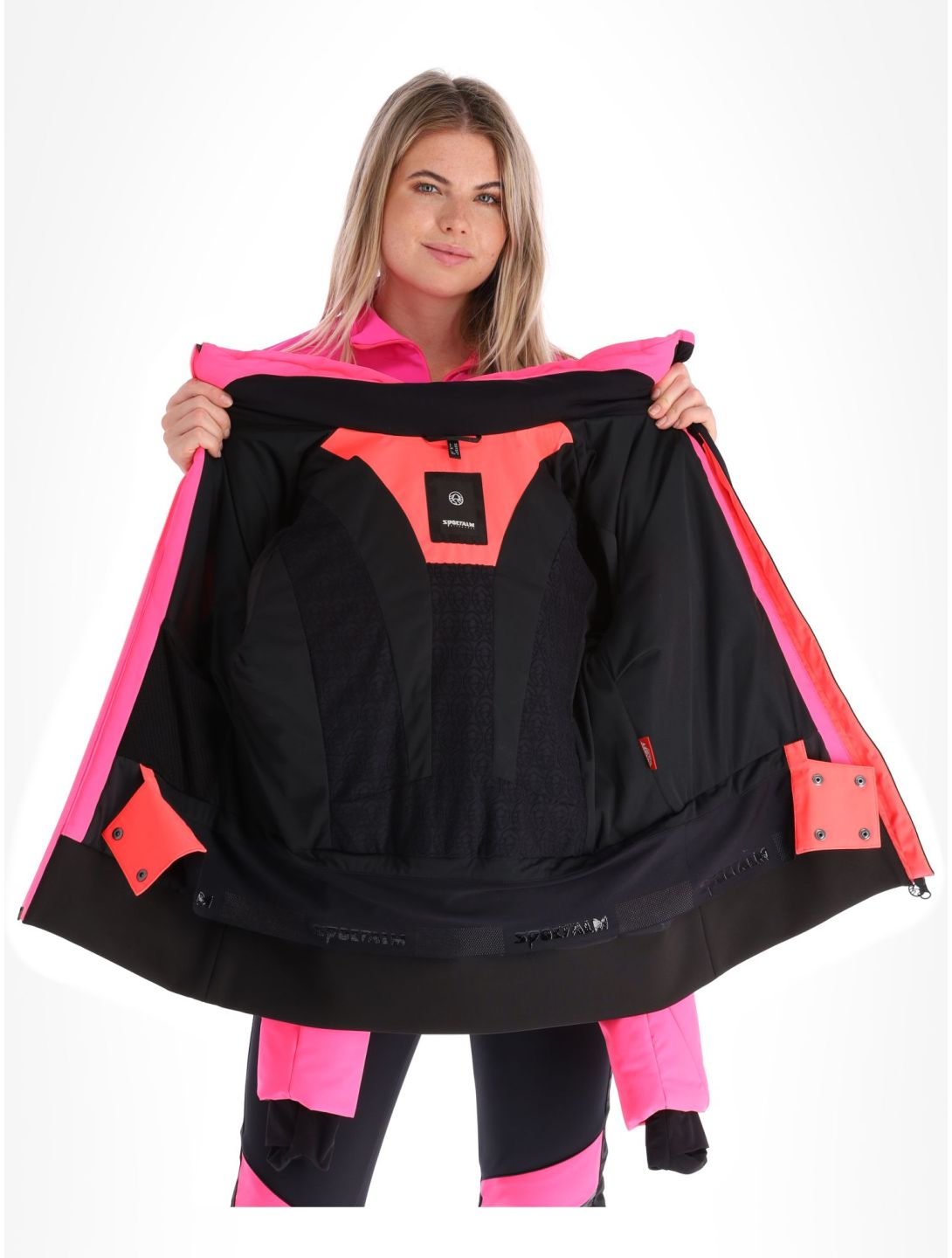 Sportalm Kitzbühel, Anniston m.Kap.o.P. veste de ski femmes Pink Glow rose 