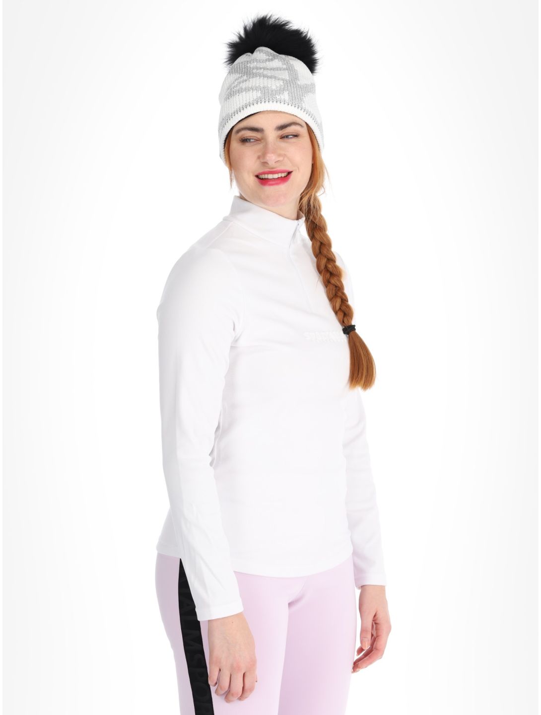 Sportalm Kitzbühel, Cologne CH pull de ski femmes Weiss blanc 