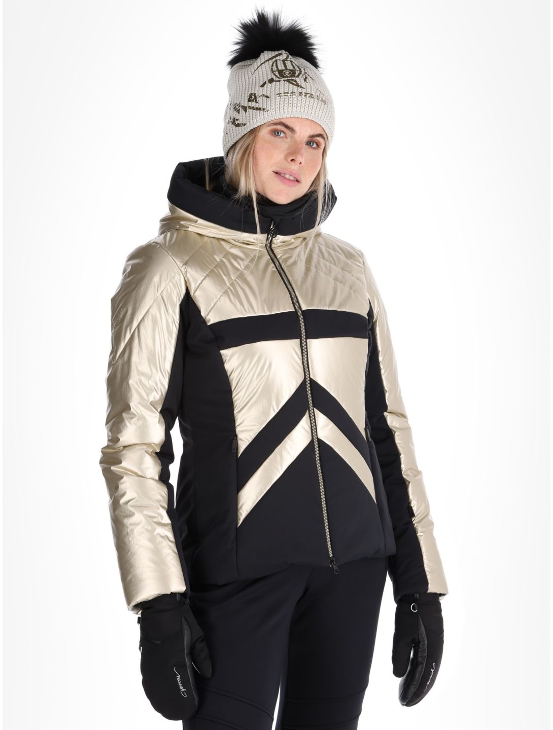 Sportalm Kitzbühel, Delphia NE m.K. veste de ski femmes Gold Or 