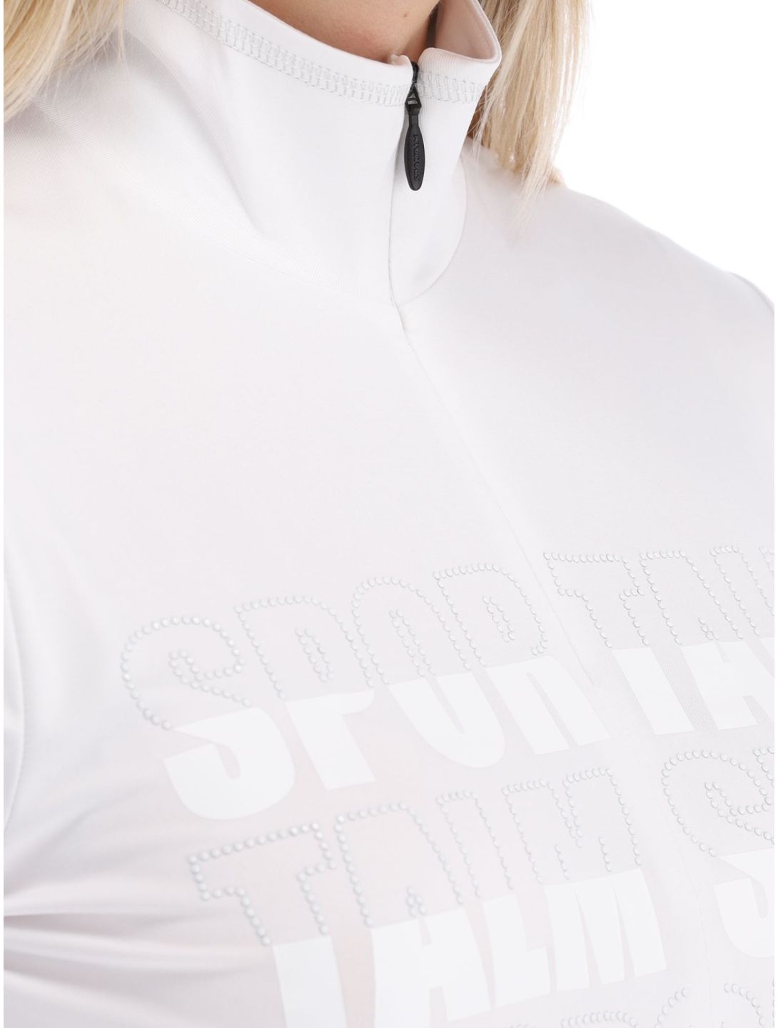 Sportalm Kitzbühel, Identity pull de ski femmes Optical white blanc 