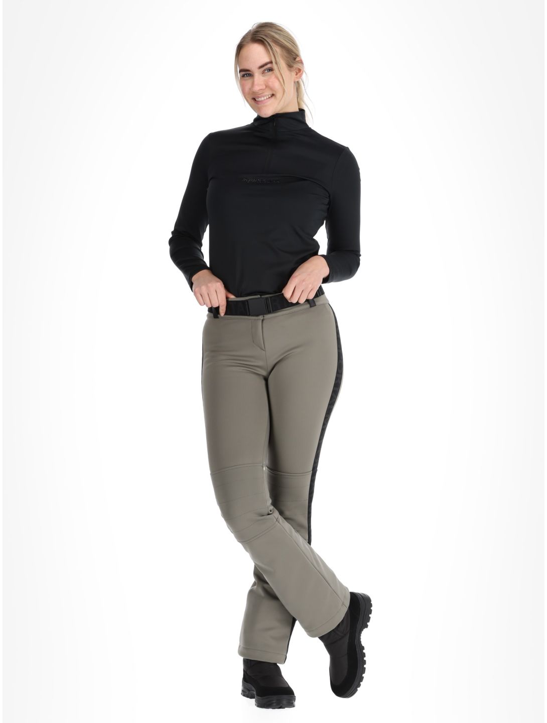 Sportalm Kitzbühel, Mayli CH pantalon de ski en softshell femmes Abbey Stone gris 