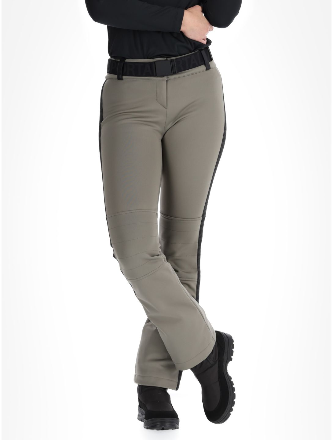 Sportalm Kitzbühel, Mayli CH pantalon de ski en softshell femmes Abbey Stone gris 