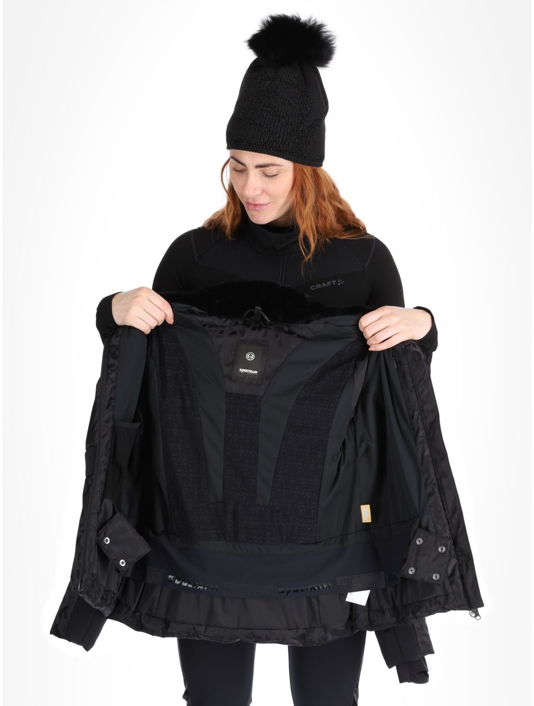 Sportalm Kitzbühel, Mumbai NE m.Kap.o.P. veste de ski femmes Black noir 