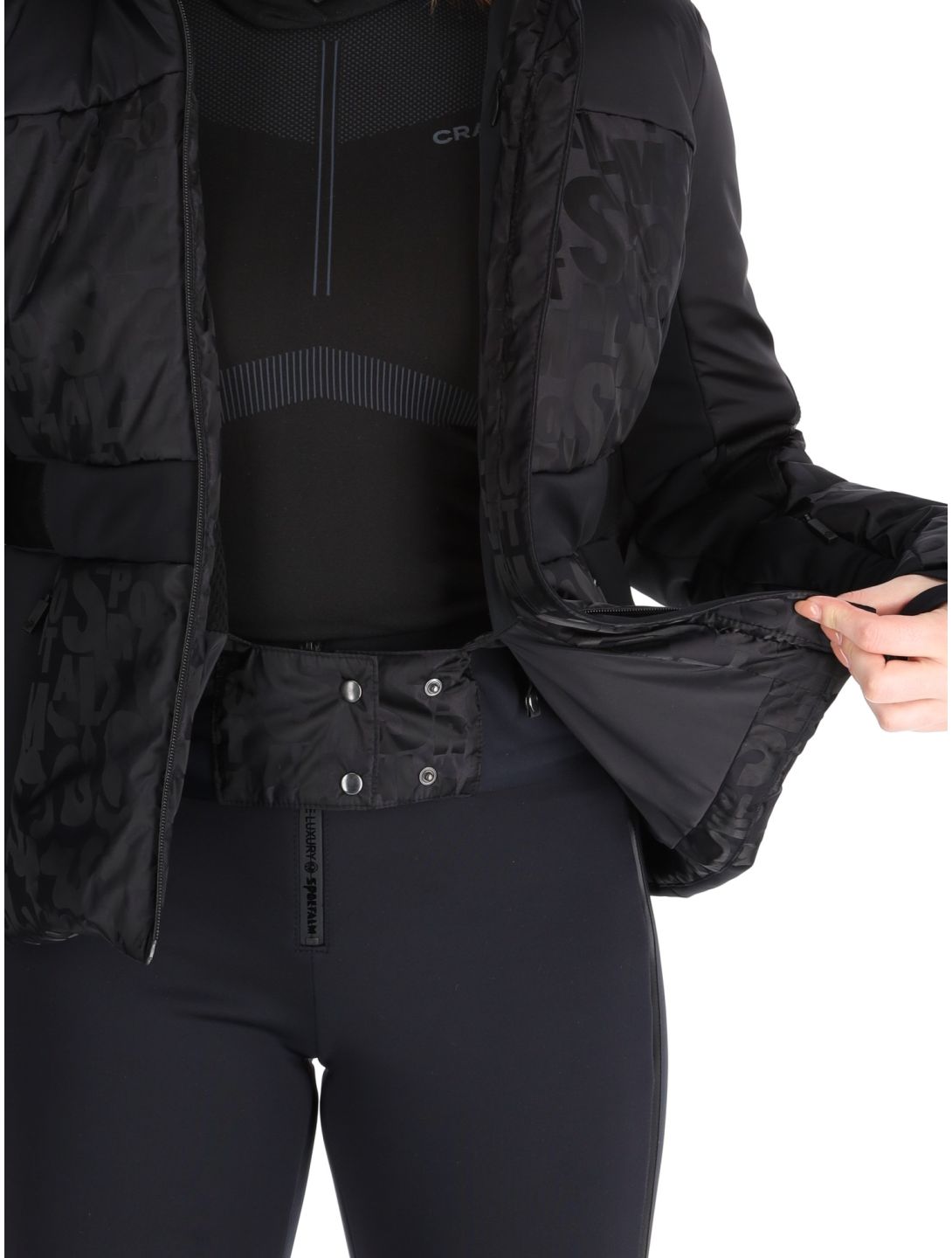 Sportalm Kitzbühel, Mumbai NE m.Kap.o.P. veste de ski femmes Black noir 