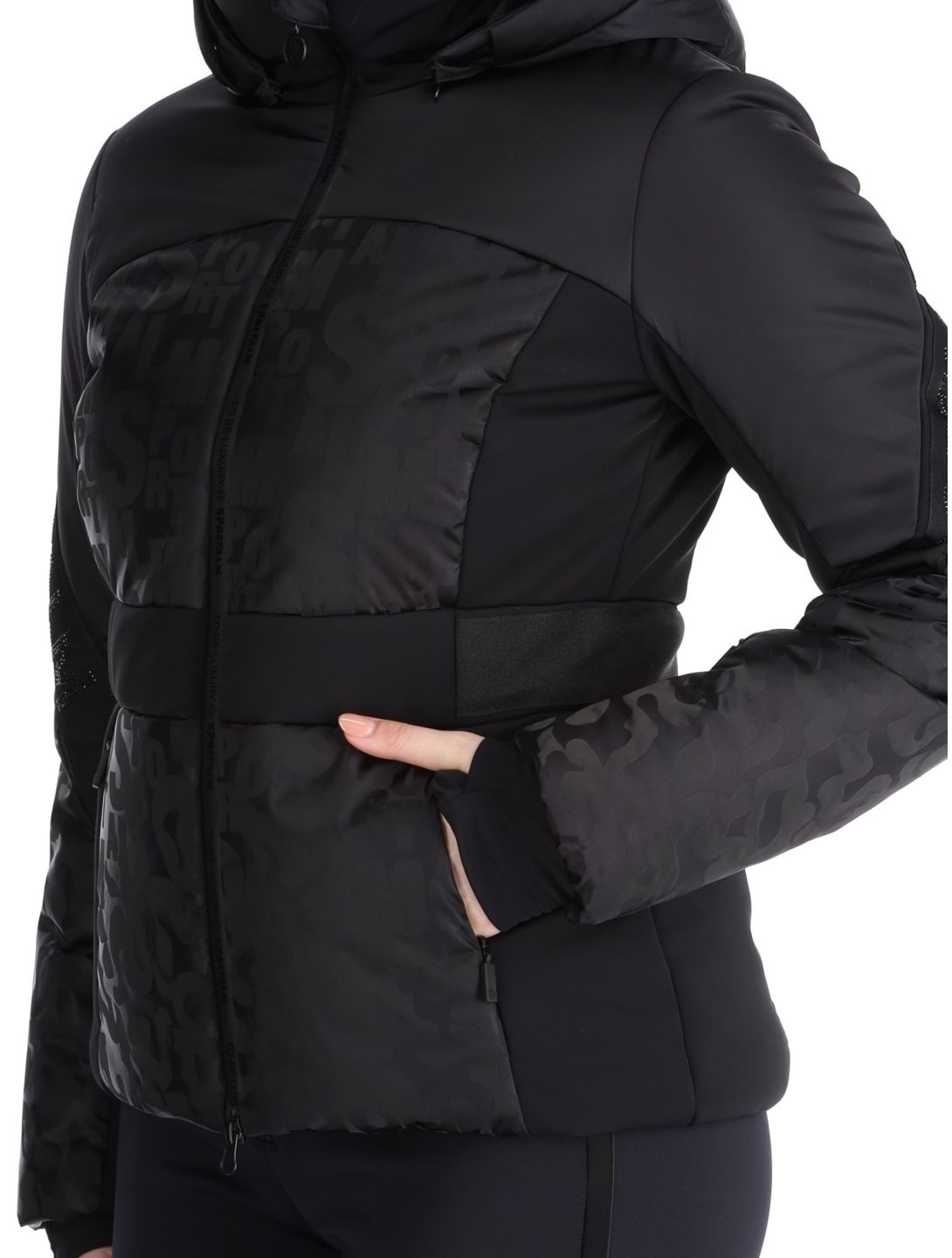 Sportalm Kitzbühel, Mumbai NE m.Kap.o.P. veste de ski femmes Black noir 