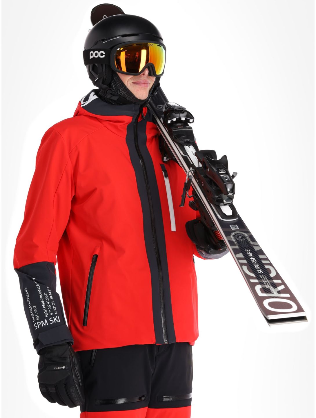 Sportalm Kitzbühel, My Shell m.Kap.o.P. veste de ski hommes Red rouge 