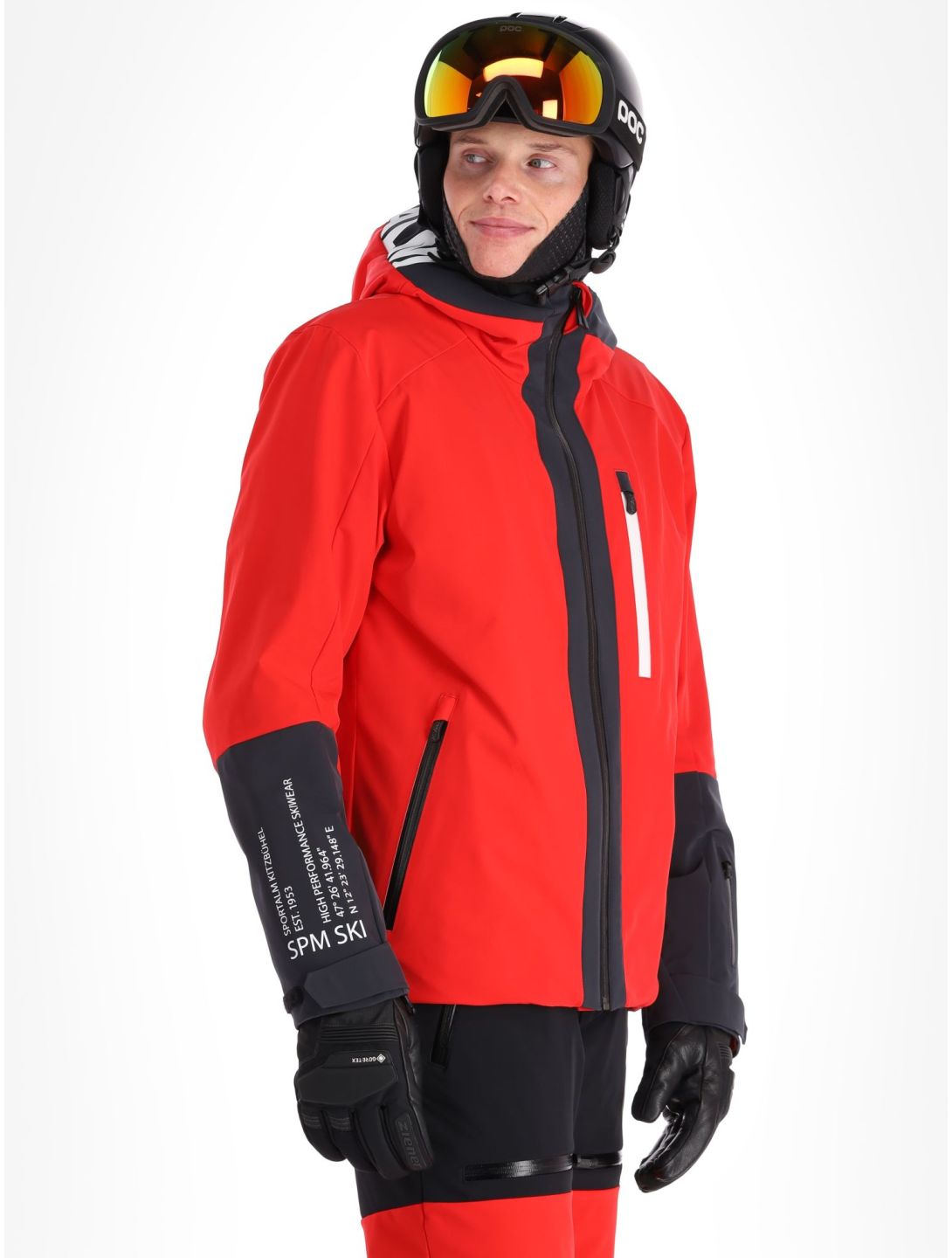 Sportalm Kitzbühel, My Shell m.Kap.o.P. veste de ski hommes Red rouge 