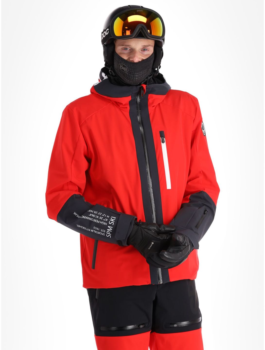 Sportalm Kitzbühel, My Shell m.Kap.o.P. veste de ski hommes Red rouge 