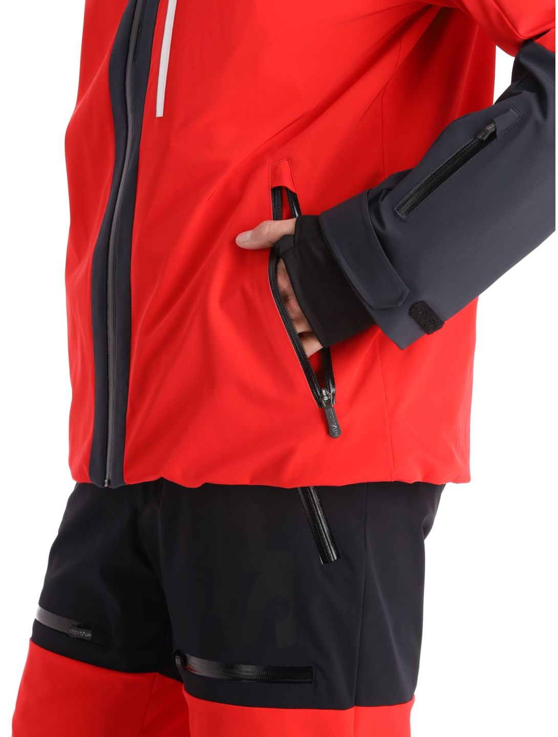 Sportalm Kitzbühel, My Shell m.Kap.o.P. veste de ski hommes Red rouge 