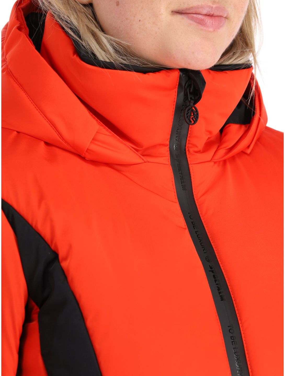 Sportalm Kitzbühel, Oatman m.Kap.o.P. veste de ski femmes Paprika Flame noir, rouge 