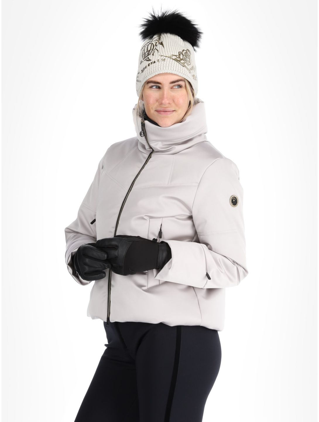 Sportalm Kitzbühel, Orla NE o.K. veste de ski femmes Silver Cloud argent 