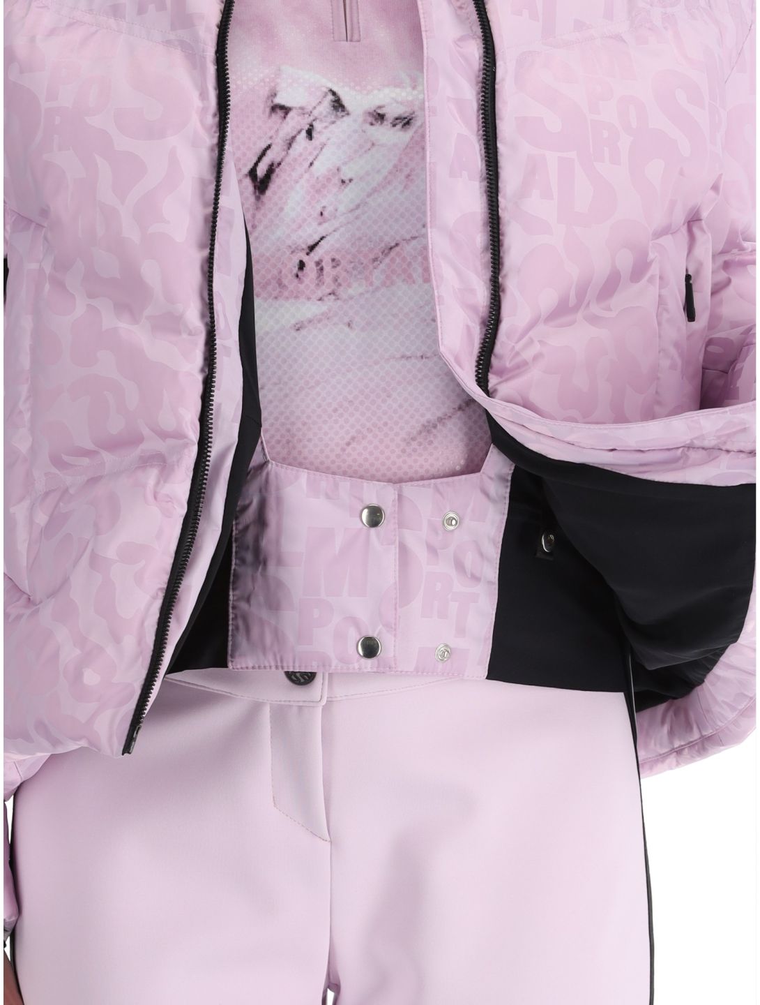 Sportalm Kitzbühel, Orlando Print CH o.K. veste de ski femmes Chalk Pink rose 