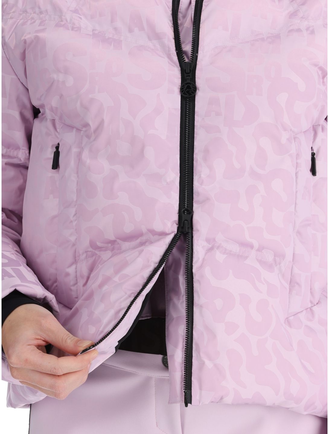 Sportalm Kitzbühel, Orlando Print CH o.K. veste de ski femmes Chalk Pink rose 