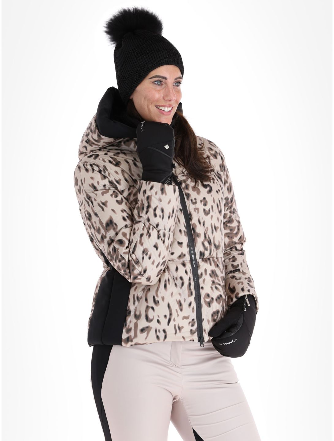 Sportalm Kitzbühel, Oslo m.K. veste de ski femmes Taupe Pink rose 