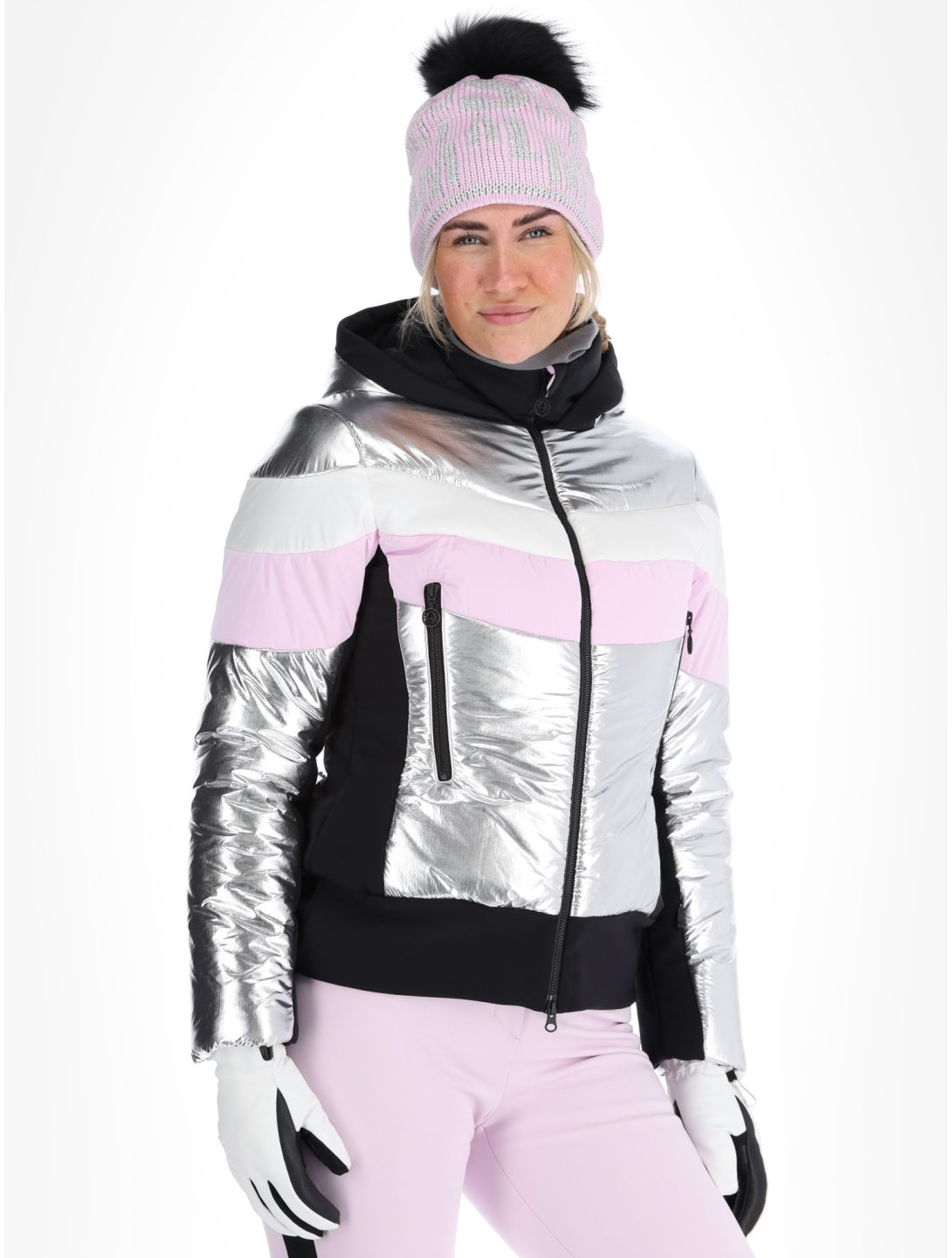 Sportalm Kitzbühel, Shanghai CH m.K. veste de ski femmes Silber argent 