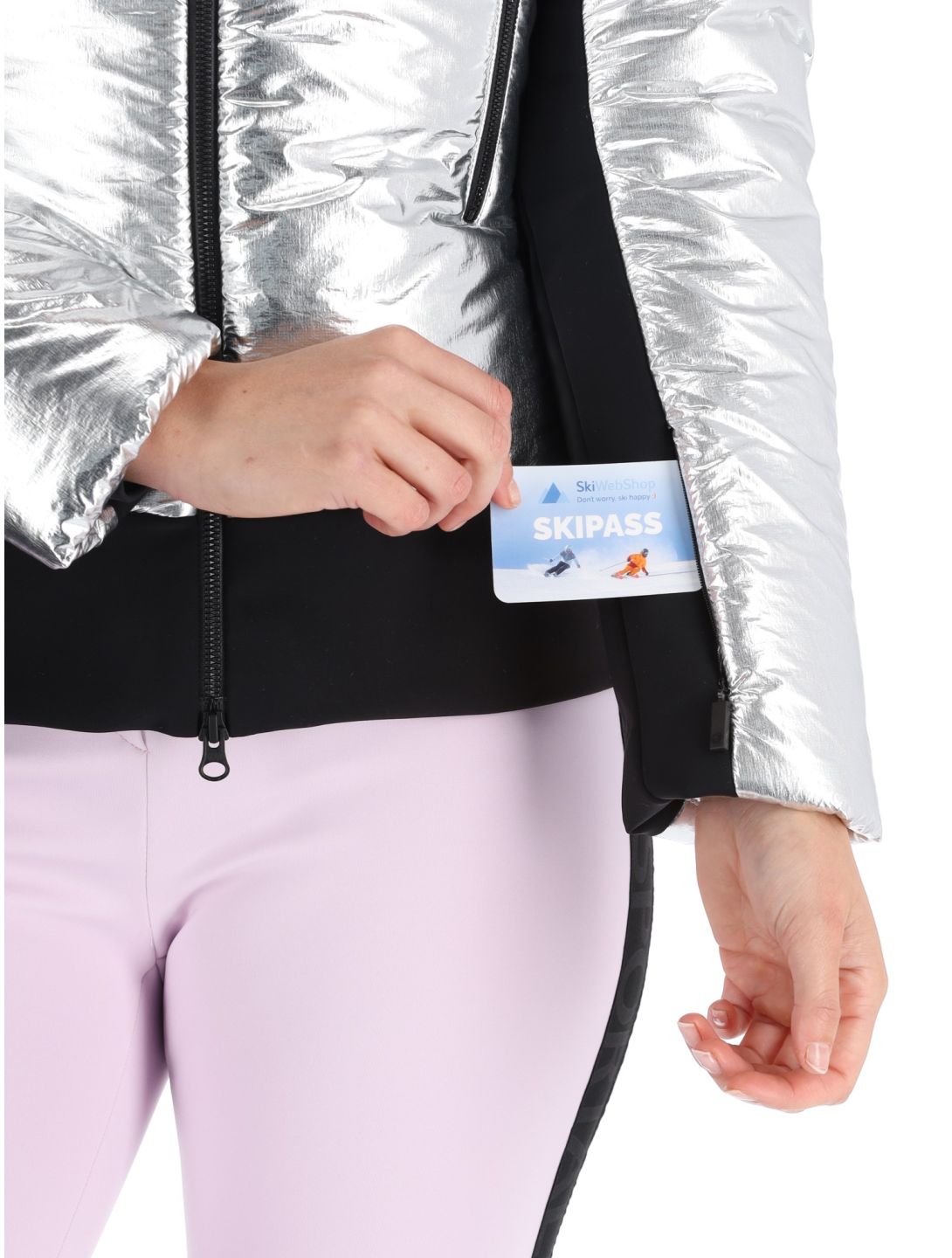 Sportalm Kitzbühel, Shanghai CH m.K. veste de ski femmes Silber argent 