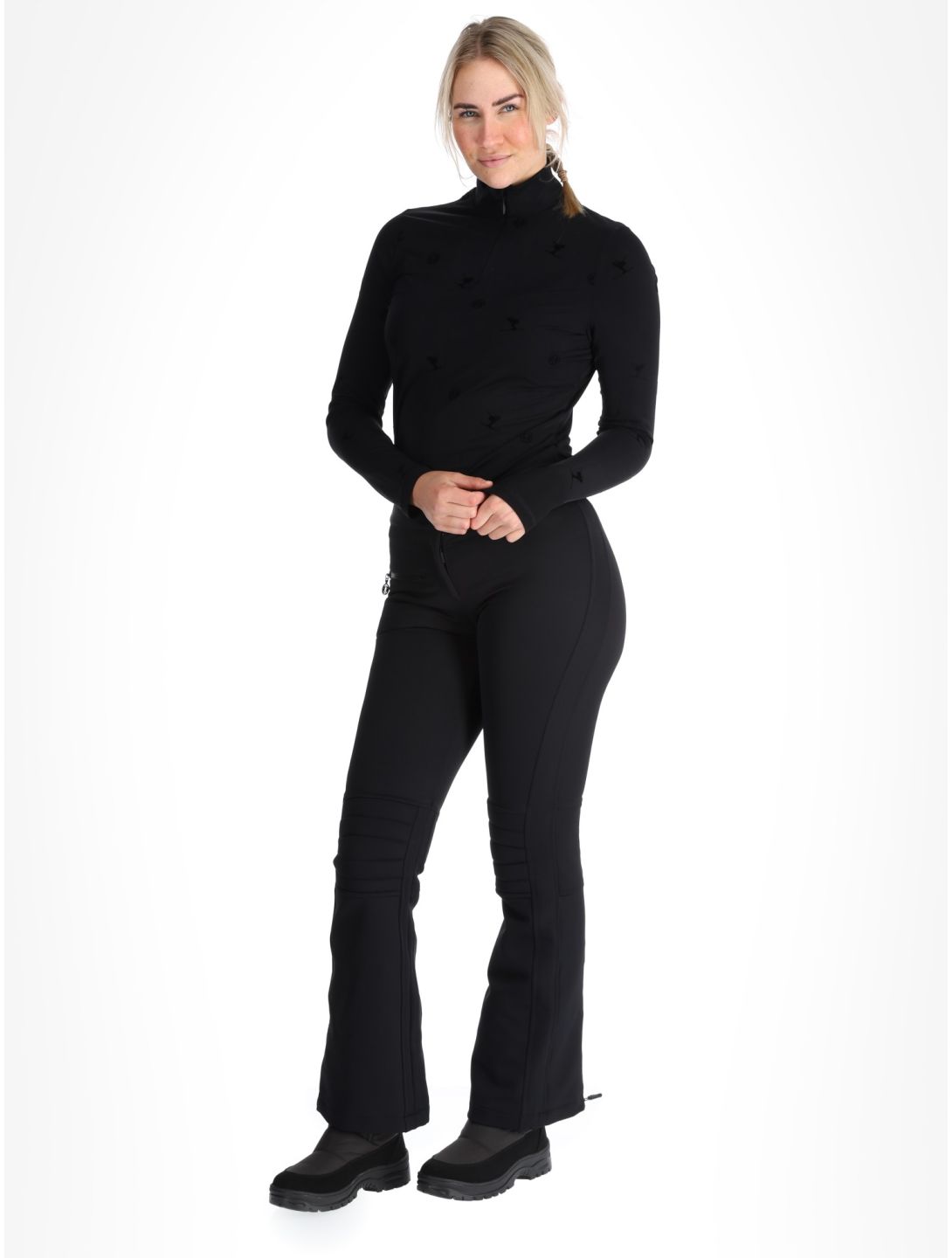 Sportalm Kitzbühel, Snowy pantalon de ski en softshell femmes Black noir 