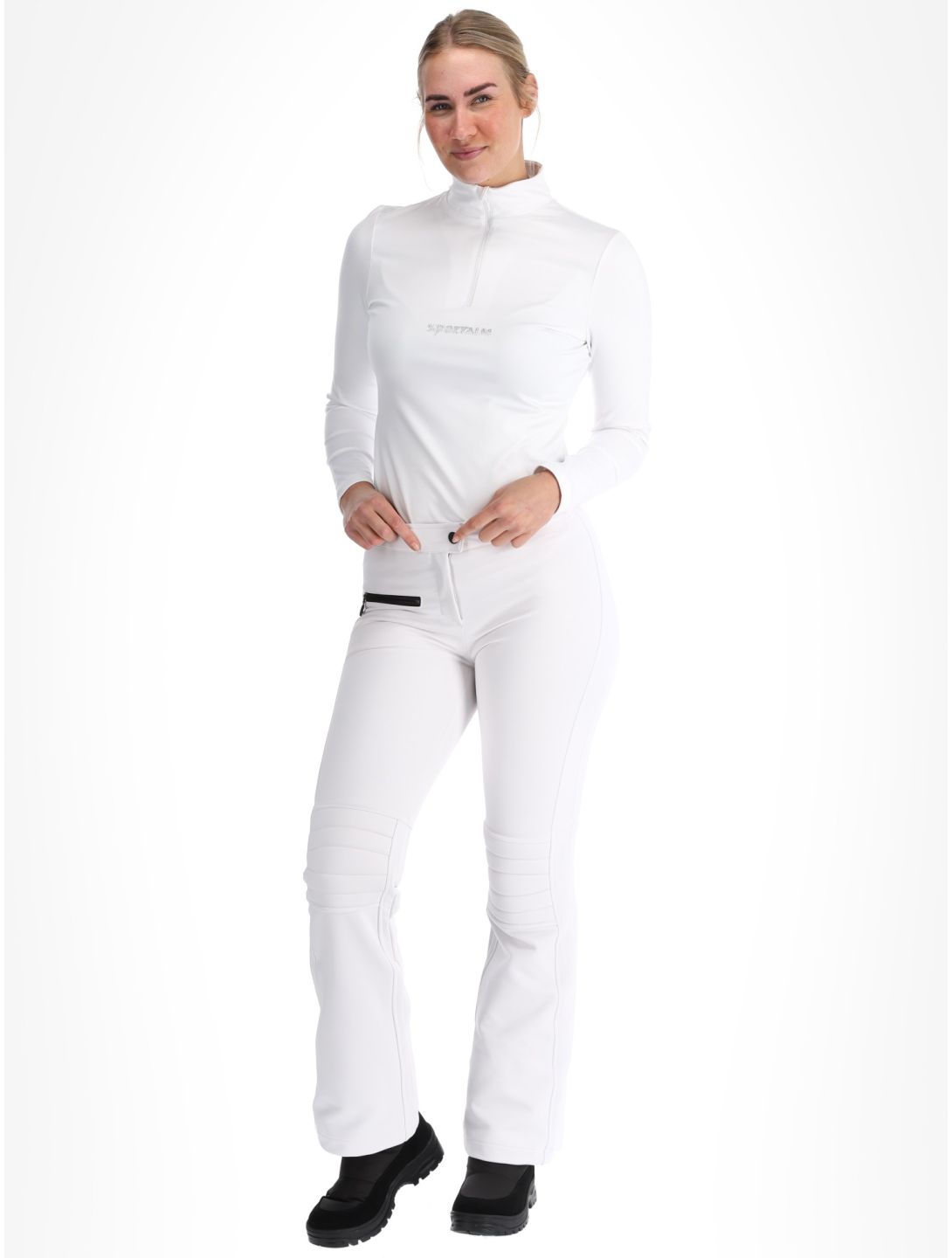 Sportalm Kitzbühel, Snowy pantalon de ski en softshell femmes Weiss blanc 