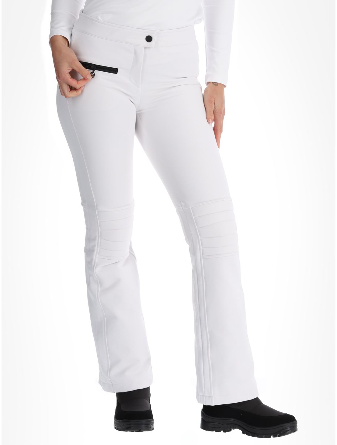 Sportalm Kitzbühel, Snowy pantalon de ski en softshell femmes Weiss blanc 