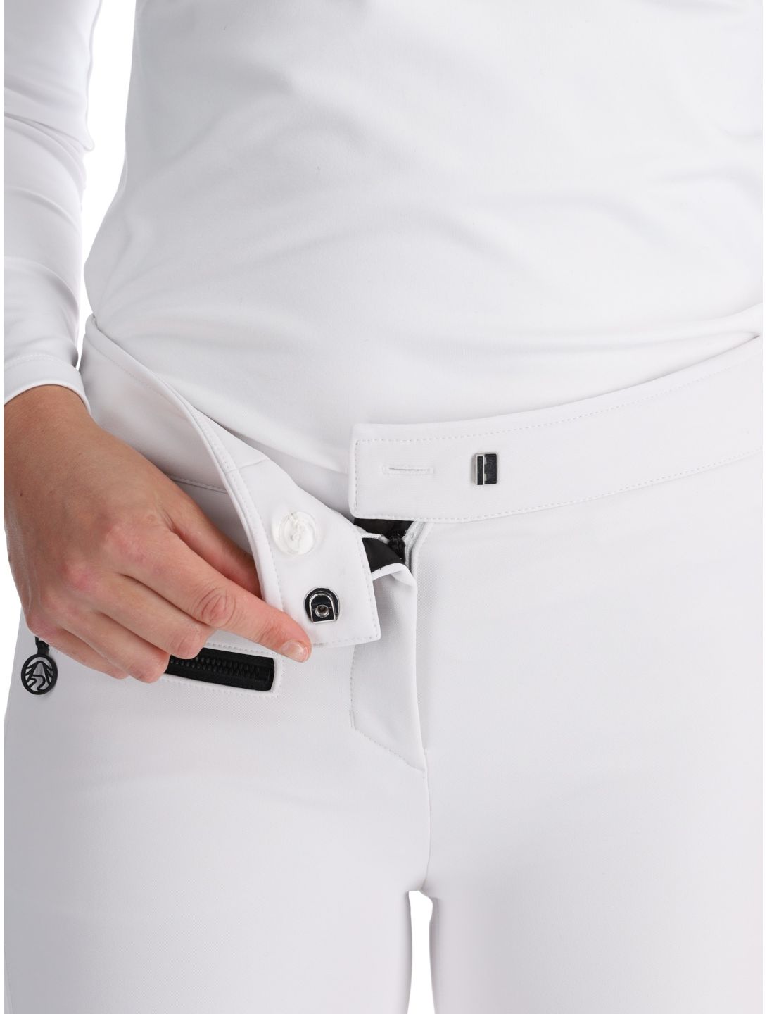 Sportalm Kitzbühel, Snowy pantalon de ski en softshell femmes Weiss blanc 