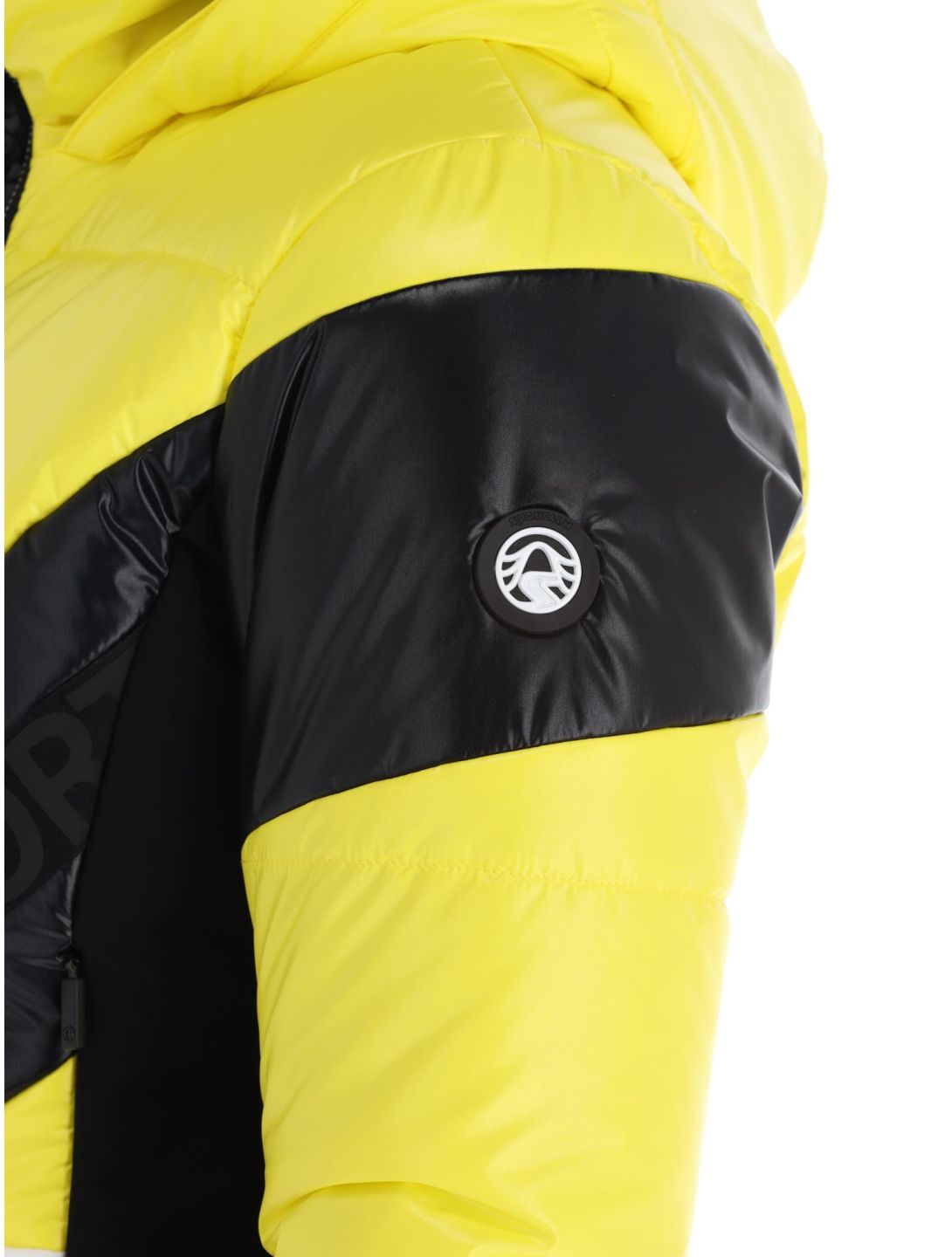 Sportalm Kitzbühel, Stockholm m.Kap.o.P. veste de ski femmes Blazing Yellow blanc, jaune, noir 