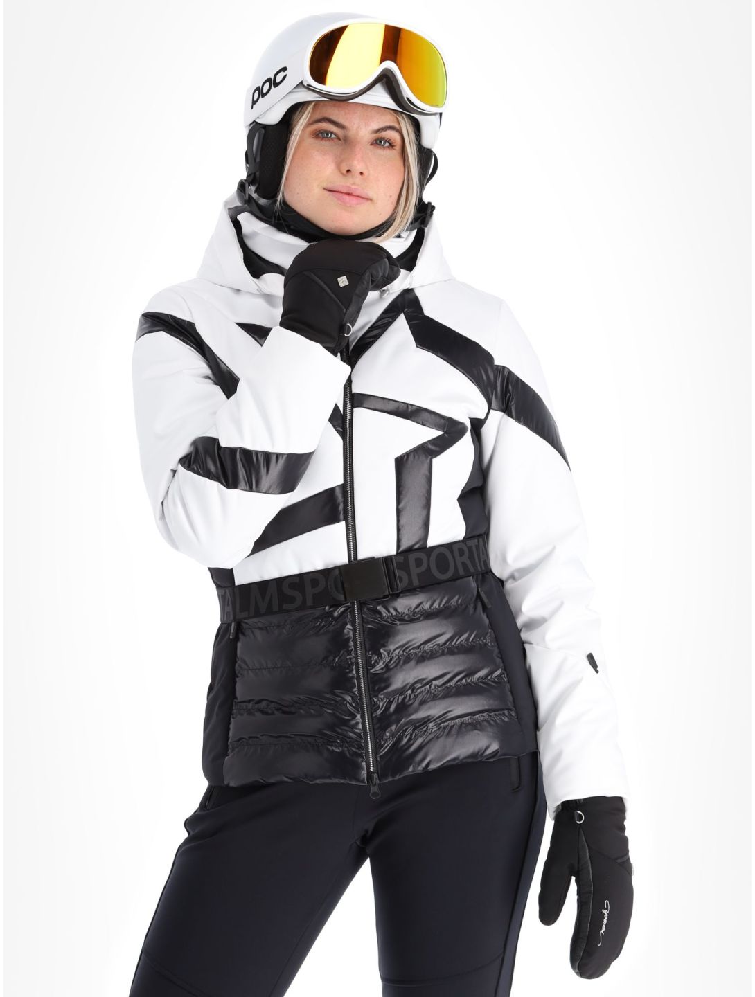 Sportalm Kitzbühel, Subway m.Kap.o.P. veste de ski femmes Optical white blanc 