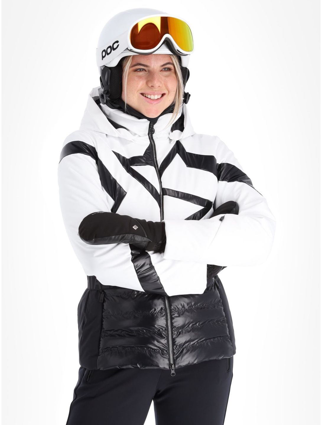 Sportalm Kitzbühel, Subway m.Kap.o.P. veste de ski femmes Optical white blanc 