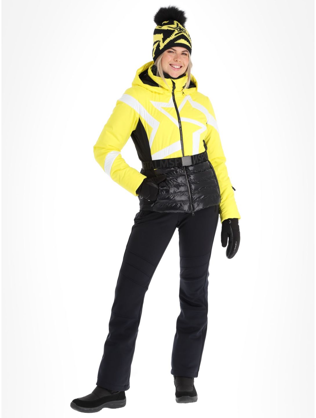 Sportalm Kitzbühel, Subway m.Kap.o.P. veste de ski femmes Blazing Yellow jaune 