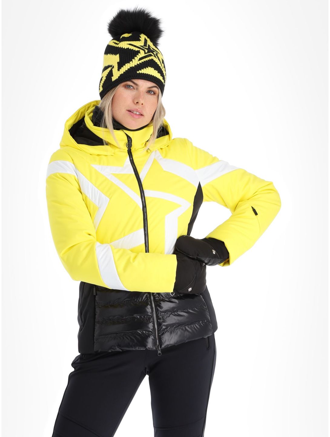 Sportalm Kitzbühel, Subway m.Kap.o.P. veste de ski femmes Blazing Yellow jaune 