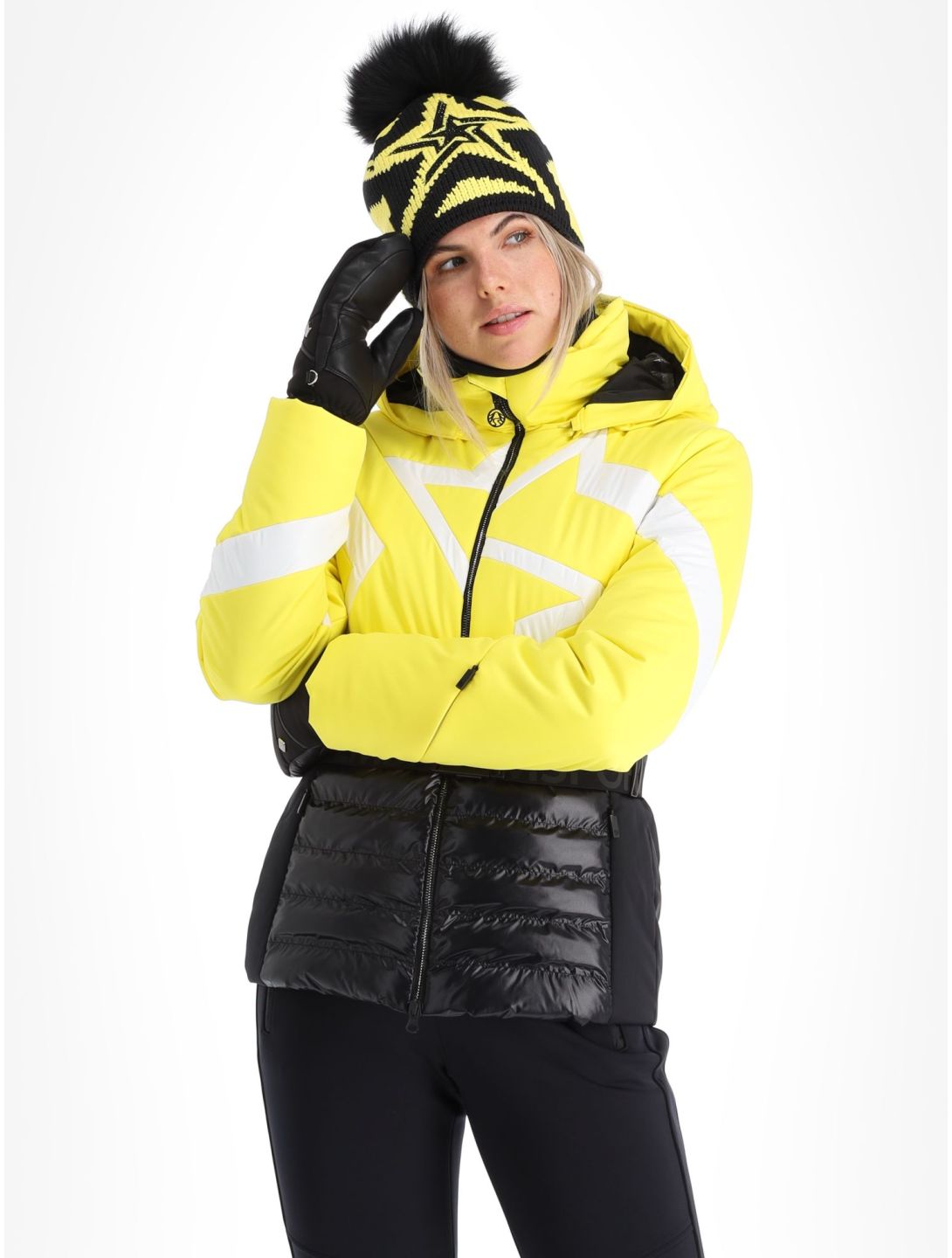 Sportalm Kitzbühel, Subway m.Kap.o.P. veste de ski femmes Blazing Yellow jaune 