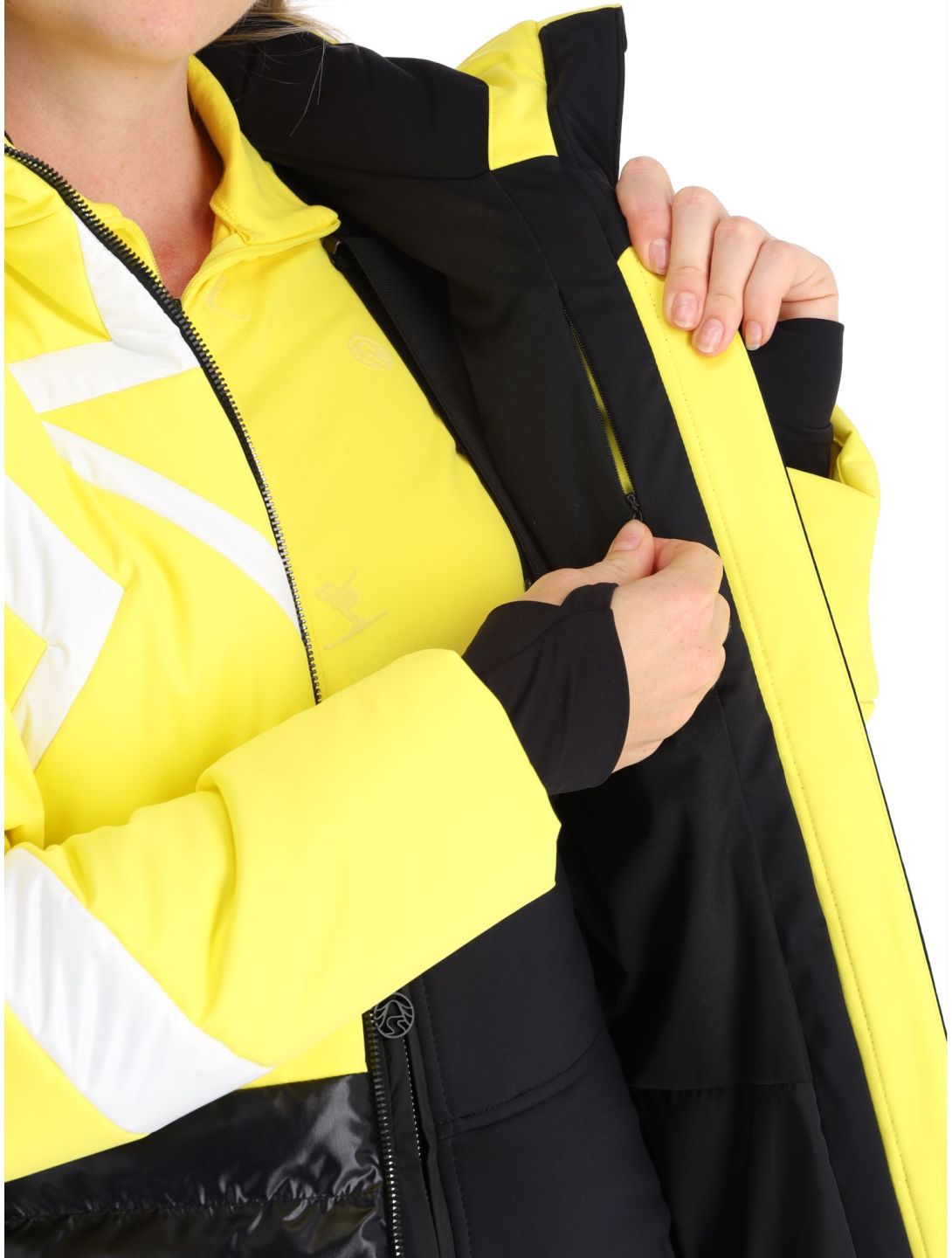 Sportalm Kitzbühel, Subway m.Kap.o.P. veste de ski femmes Blazing Yellow jaune 