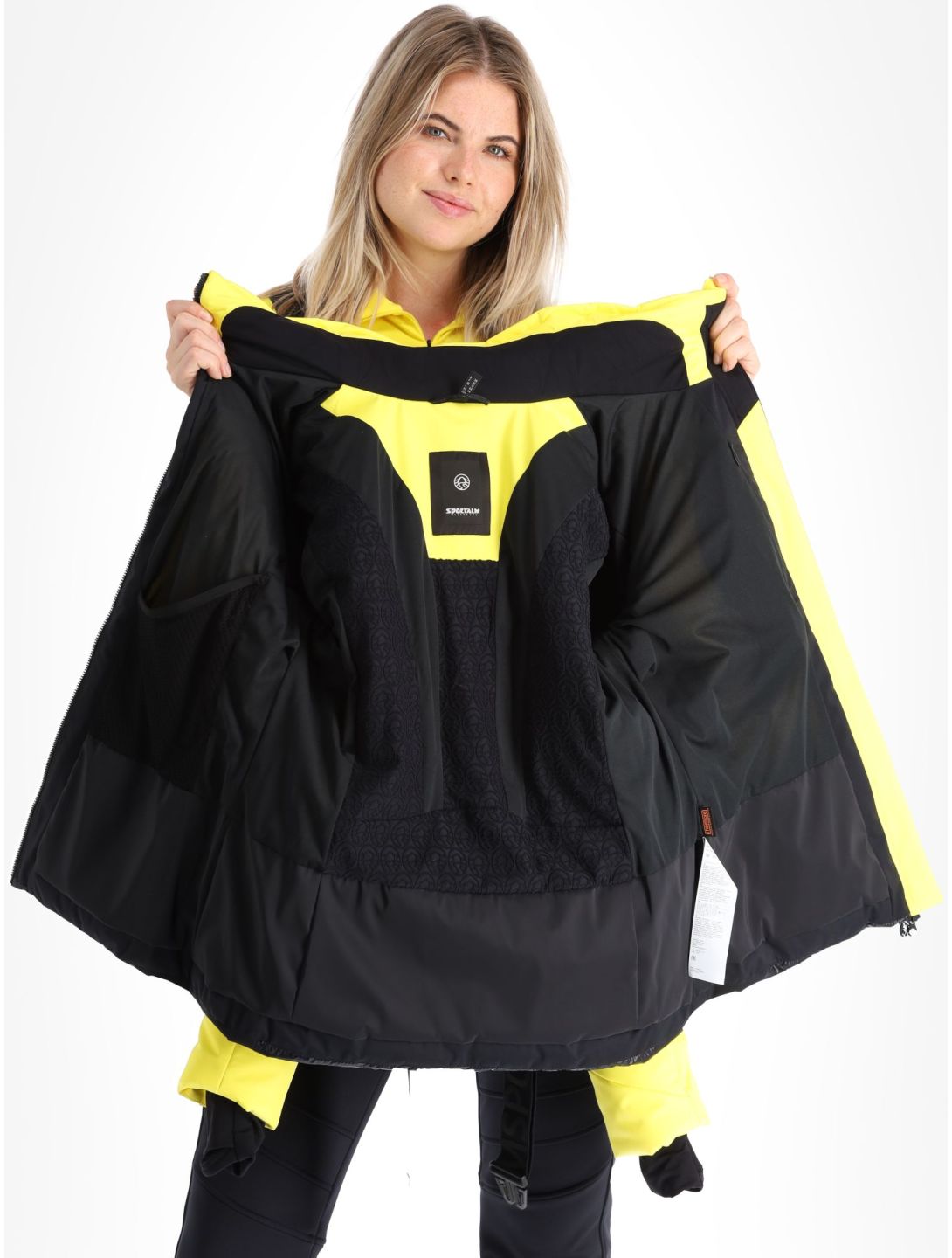 Sportalm Kitzbühel, Subway m.Kap.o.P. veste de ski femmes Blazing Yellow jaune 