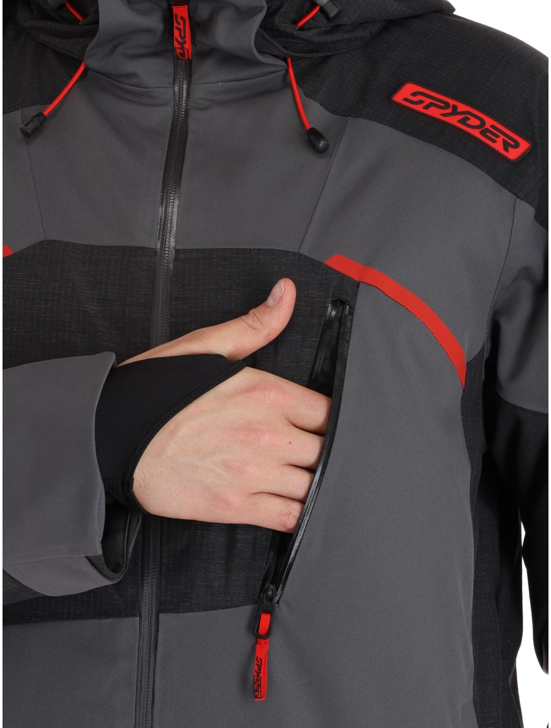 Spyder, Leader veste de ski hommes Polar gris, noir 