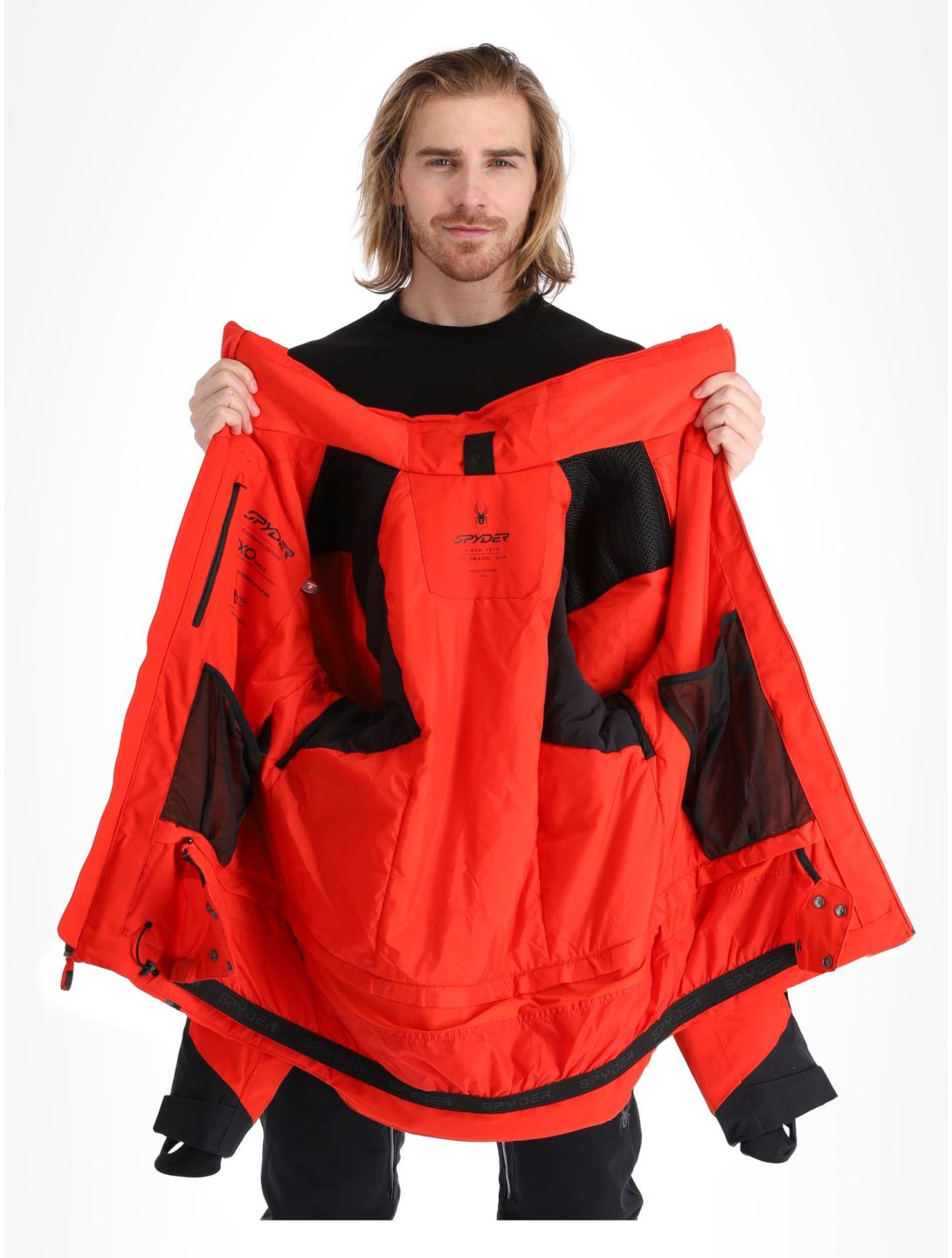 Spyder, Titan veste de ski hommes Volcano rouge 