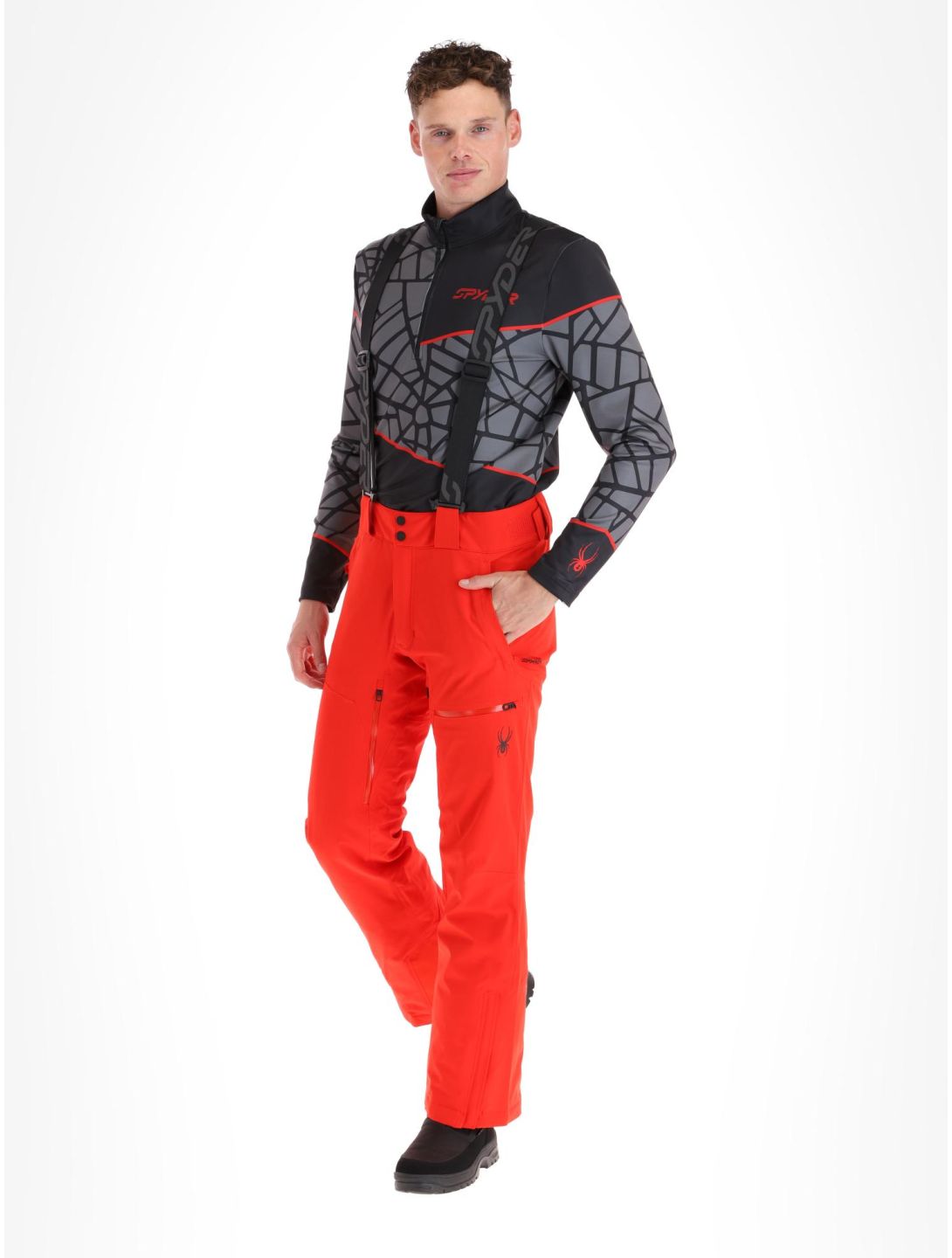 Spyder, Dare pantalon de ski hommes Volcano rouge 