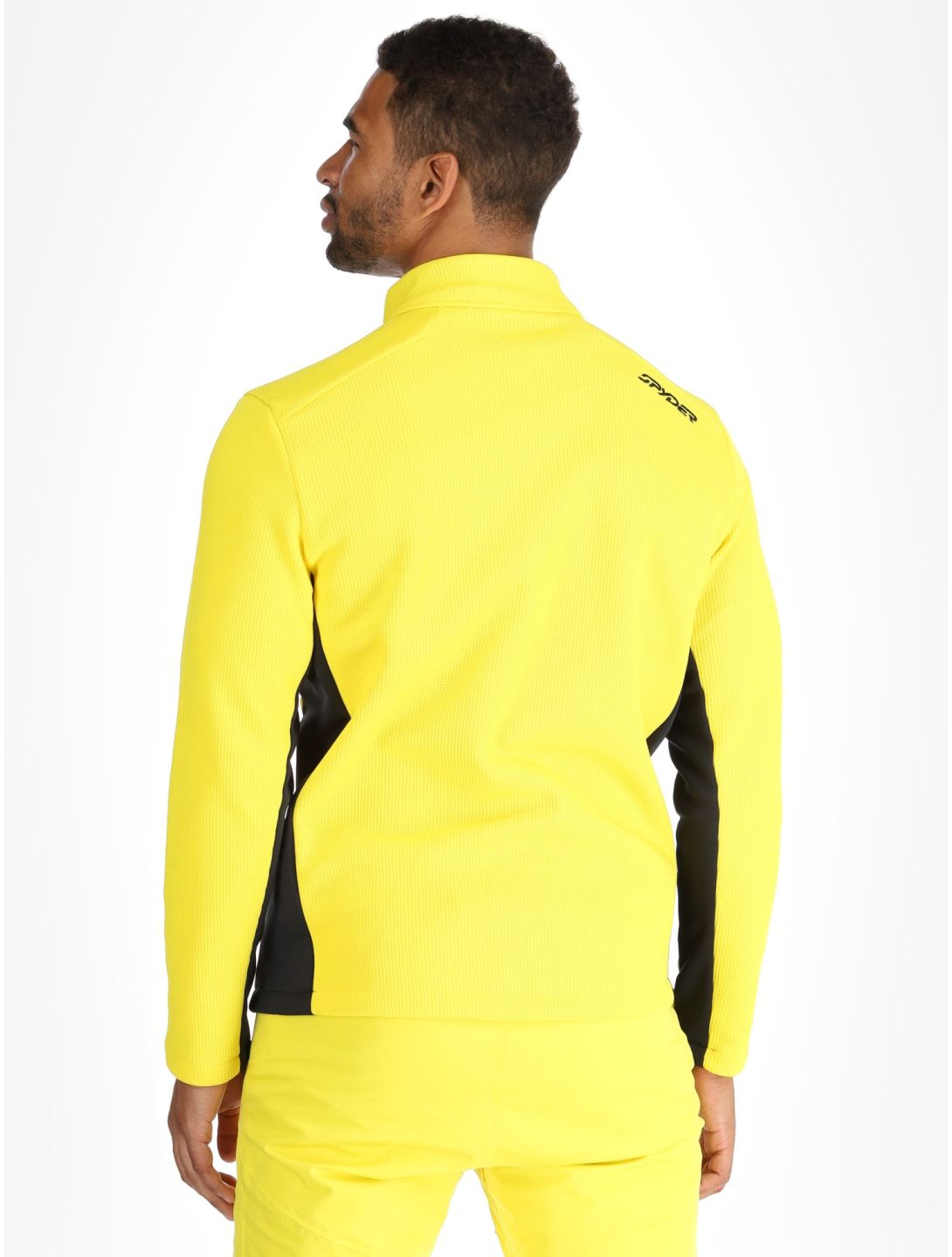 Spyder, Bandit 1/2 Zip pull de ski hommes Acid Yellow jaune 