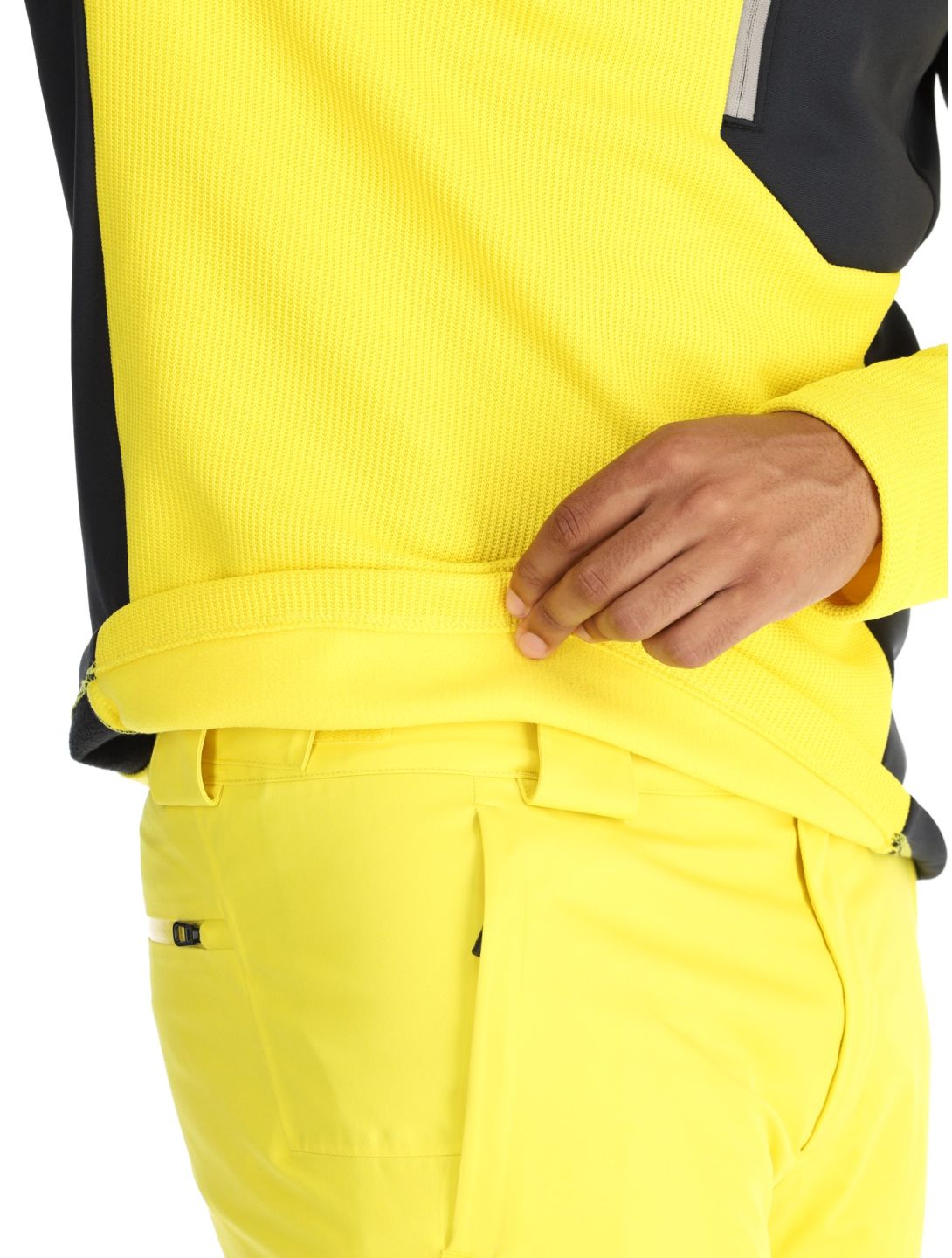 Spyder, Bandit 1/2 Zip pull de ski hommes Acid Yellow jaune 