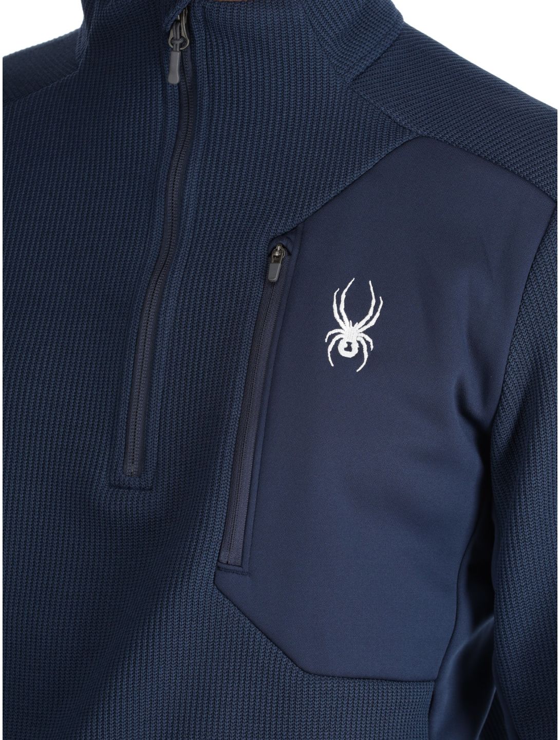 Spyder, Bandit 1/2 Zip pull de ski hommes True Navy bleu 