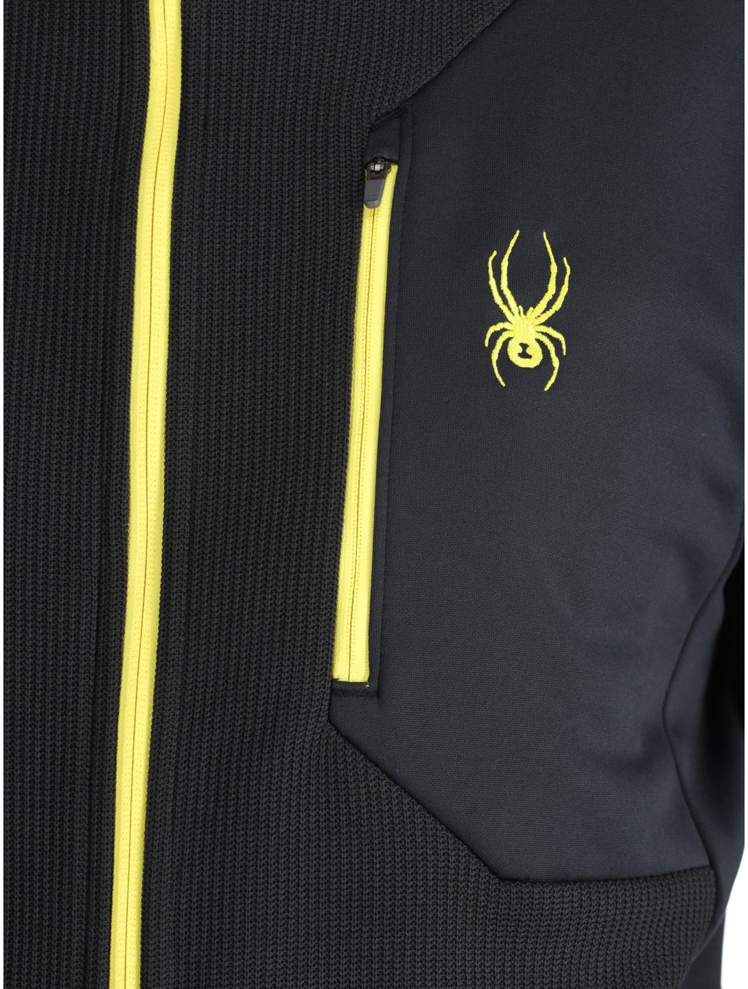 Spyder, Bandit gilet hommes Black jaune, noir 