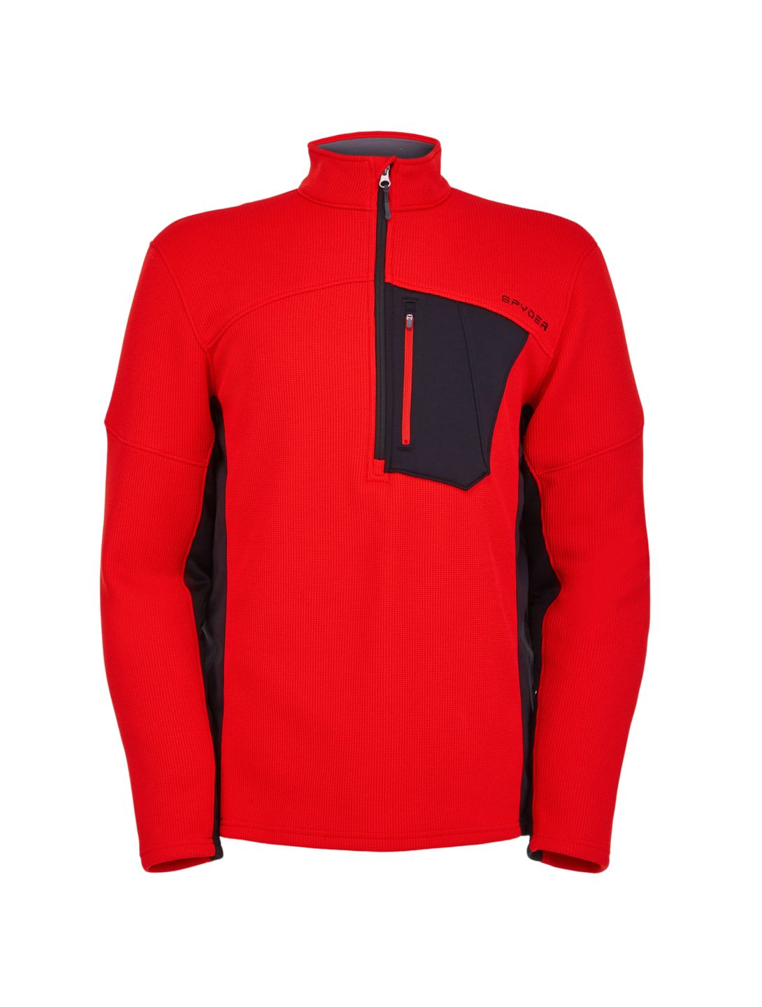 Spyder, Bandit Half Zip pull hommes volcano rouge 